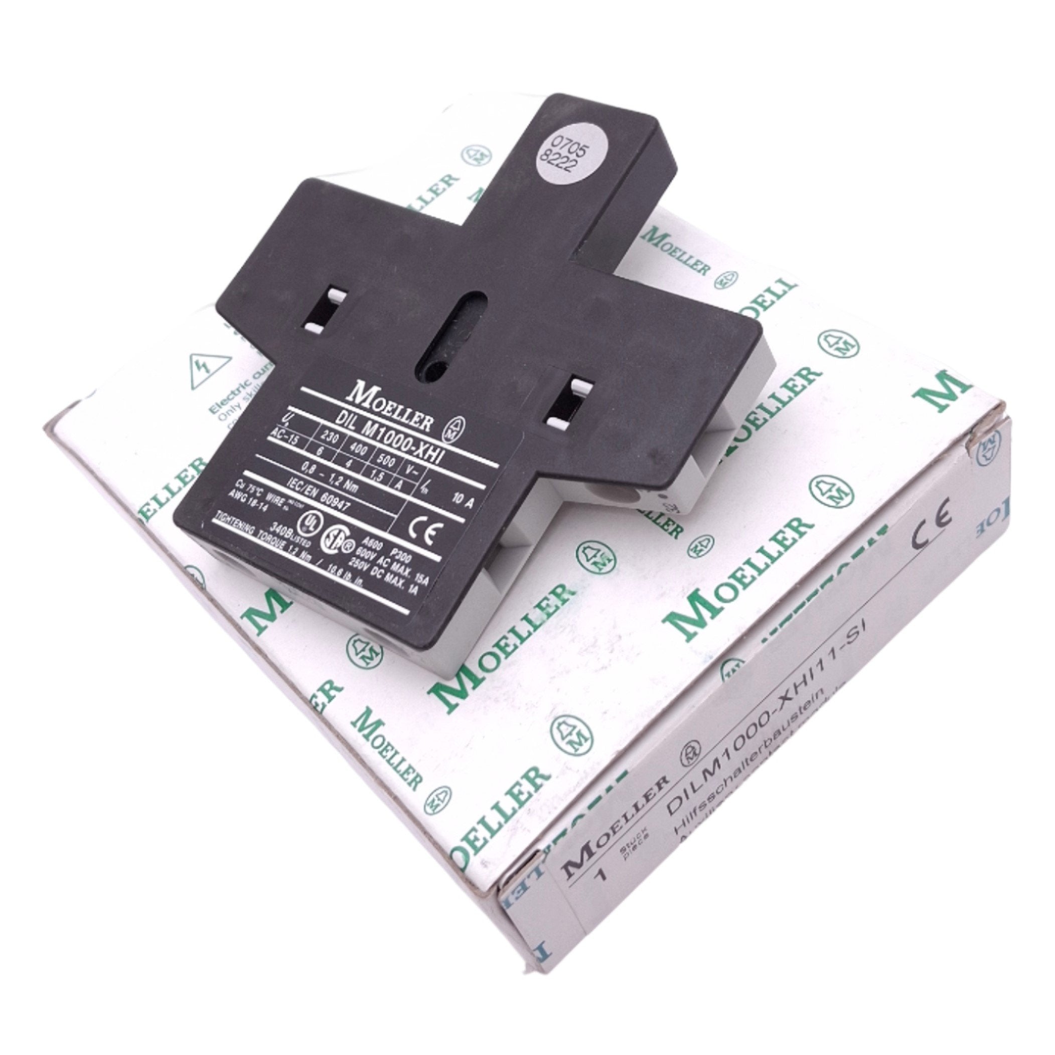 Moeller DILM1000-XHI11-SI Auxiliary Contact Module, 1NO 1NC, 230VAC 6A ...