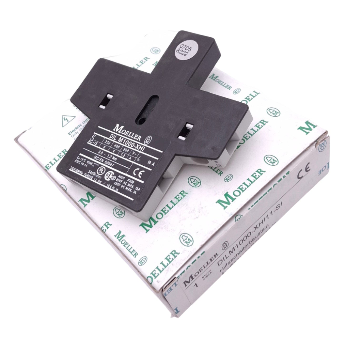 New Moeller DILM1000-XHI11-SI Auxiliary Contact Module, 1NO 1NC, 230VAC 6A Max