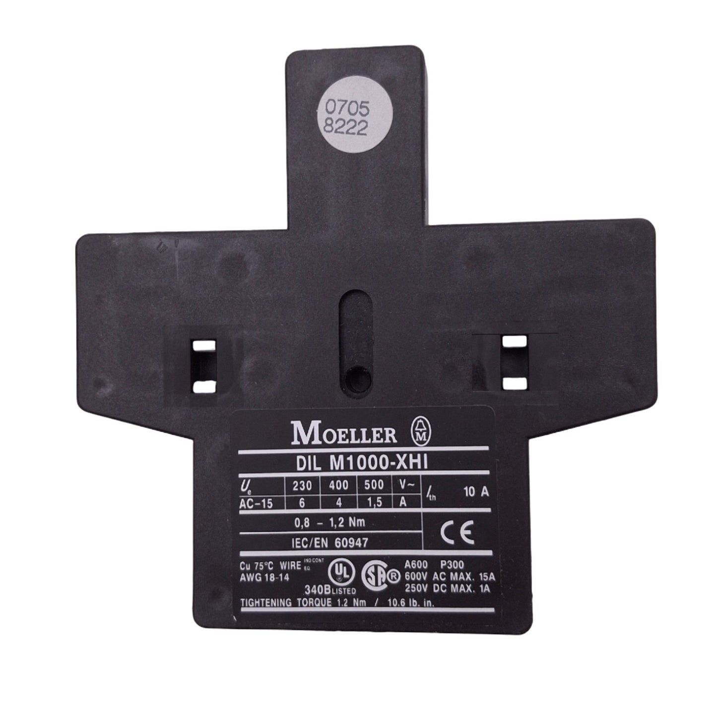 New Moeller DILM1000-XHI11-SI Auxiliary Contact Module, 1NO 1NC, 230VAC 6A Max