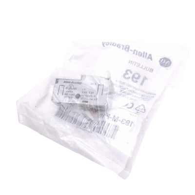 New Allen Bradley 193-M-F10 Auxiliary Contact Block for 193-M/193-CT, 1NO, 600VAC 5A
