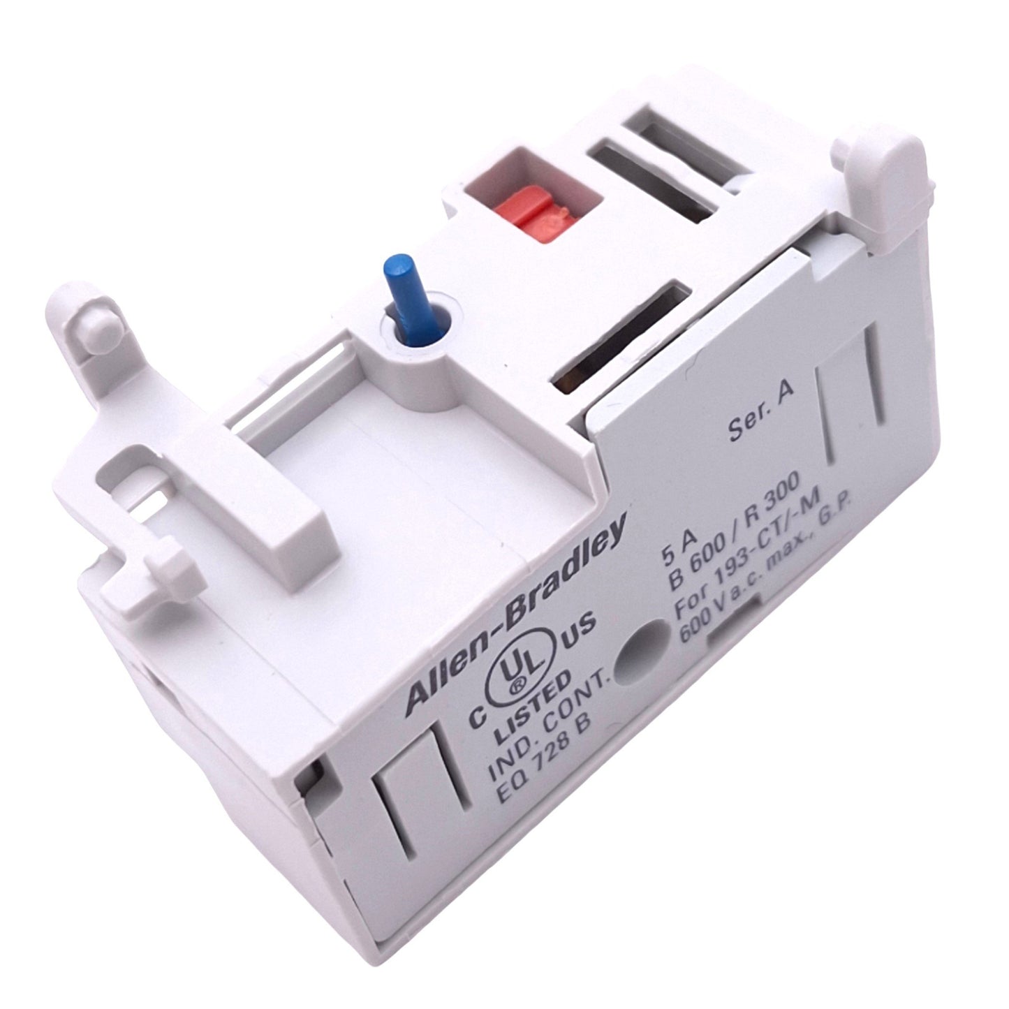 New Allen Bradley 193-M-F10 Auxiliary Contact Block for 193-M/193-CT, 1NO, 600VAC 5A