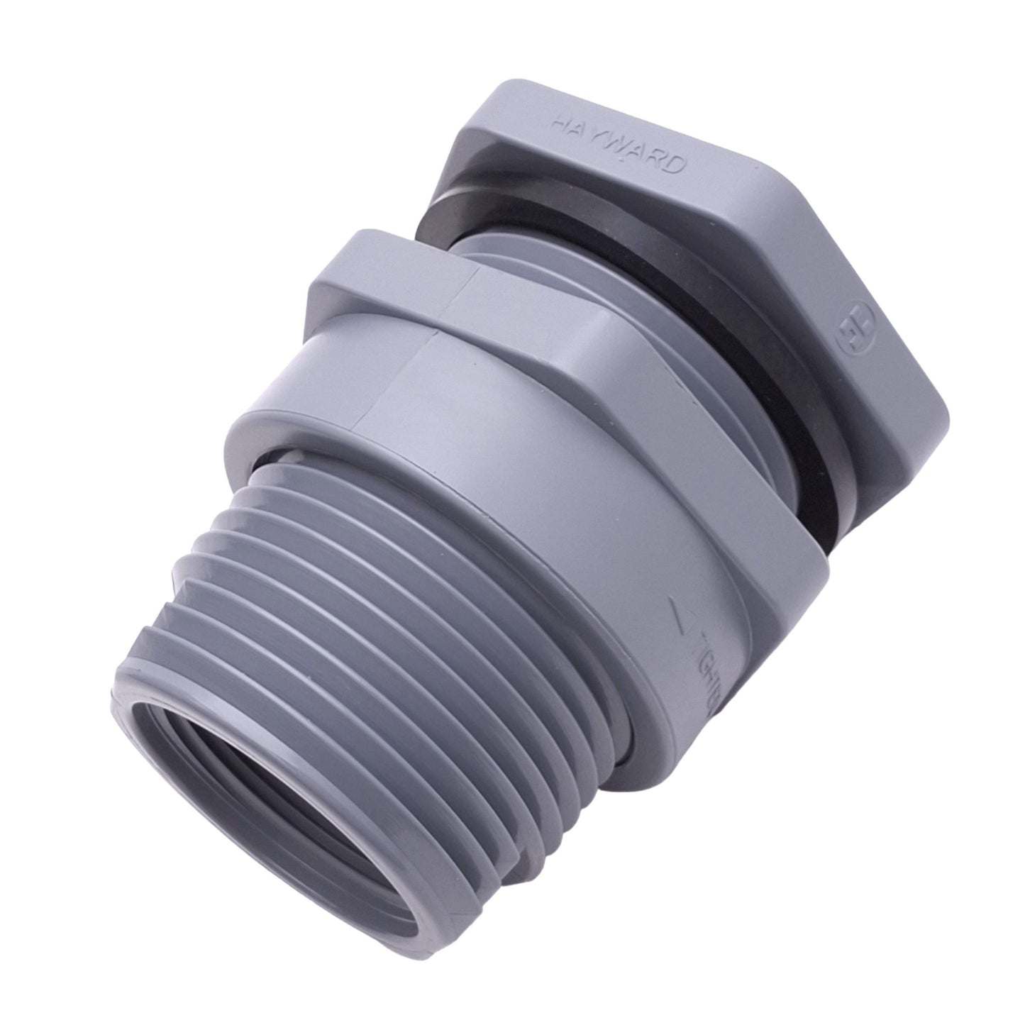 New Hayward BFA2015CES CPVC Bulkhead Fitting, 1-1/2in NPT, 4in Length, 150psi Max