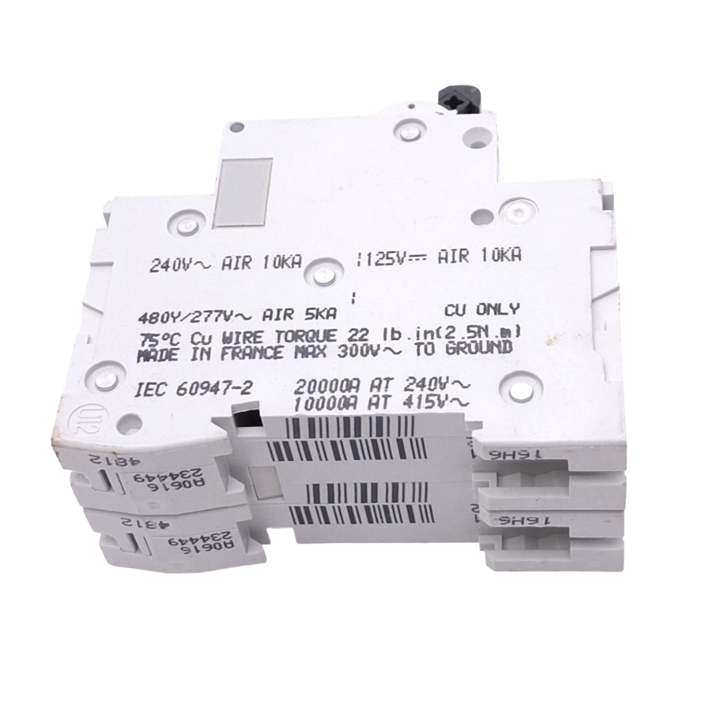 Used Merlin Gerin 24449 Multi9 C60 Circuit Breaker, 2-Pole, 10A, 480Y/277VAC