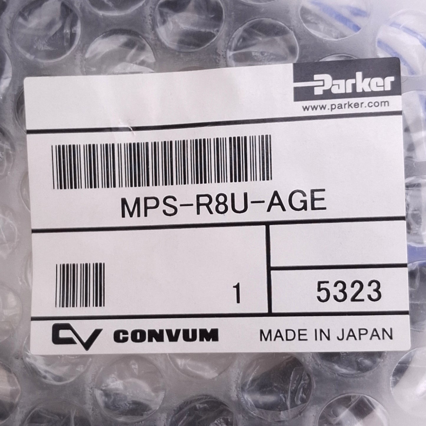 New Parker MPS-R8U-AGE Pressure Sensor Cable, -14.7 to 72.5psi, 10-30VDC, 1-5VDC Out