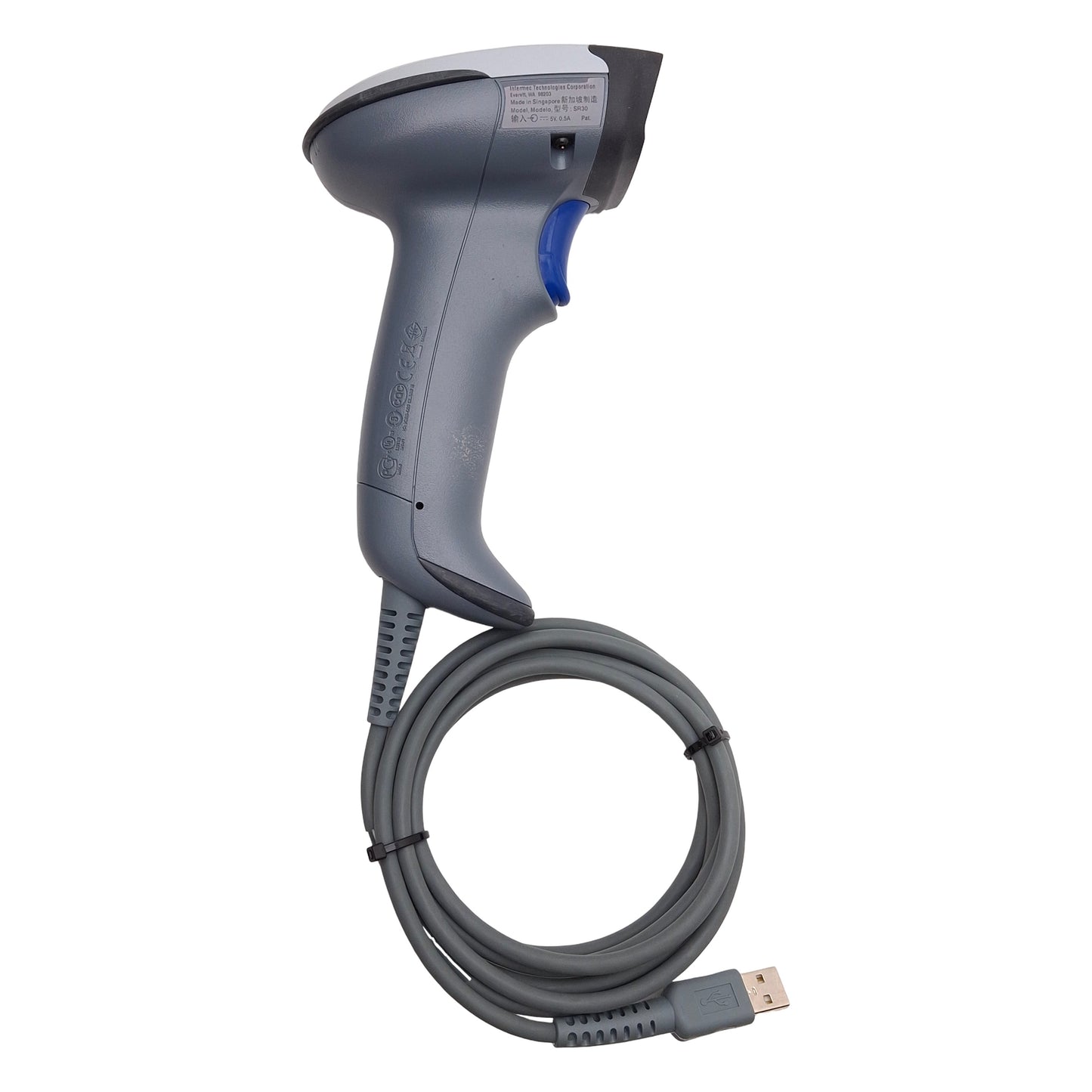 Used Intermec SR30AATT00 SR30 Handheld Bardcode Scanner, 1D/2D, RS232, USB, 5VDC