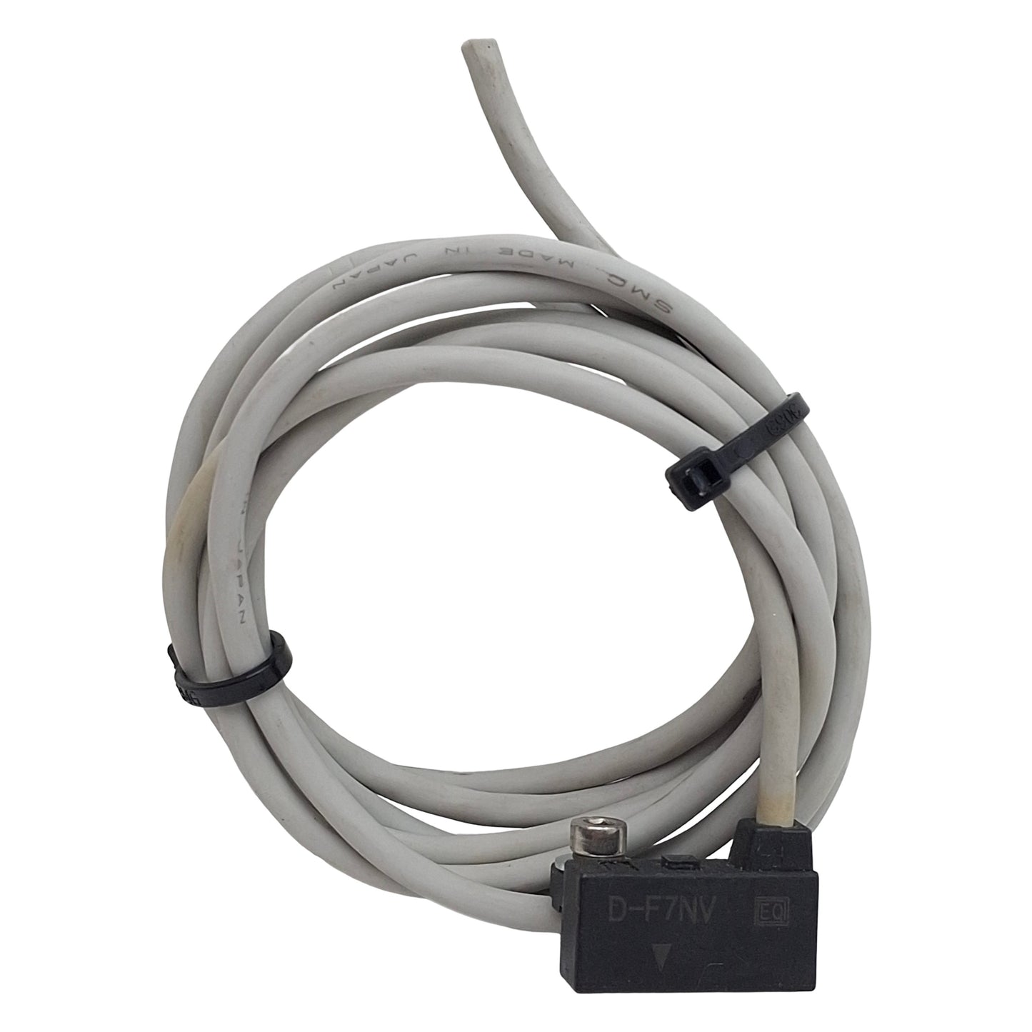 Used SMC D-F7NV Solid-State Auto Switch, NPN, 4.5-28VDC 10mA, 3-Wire Leads, 1m