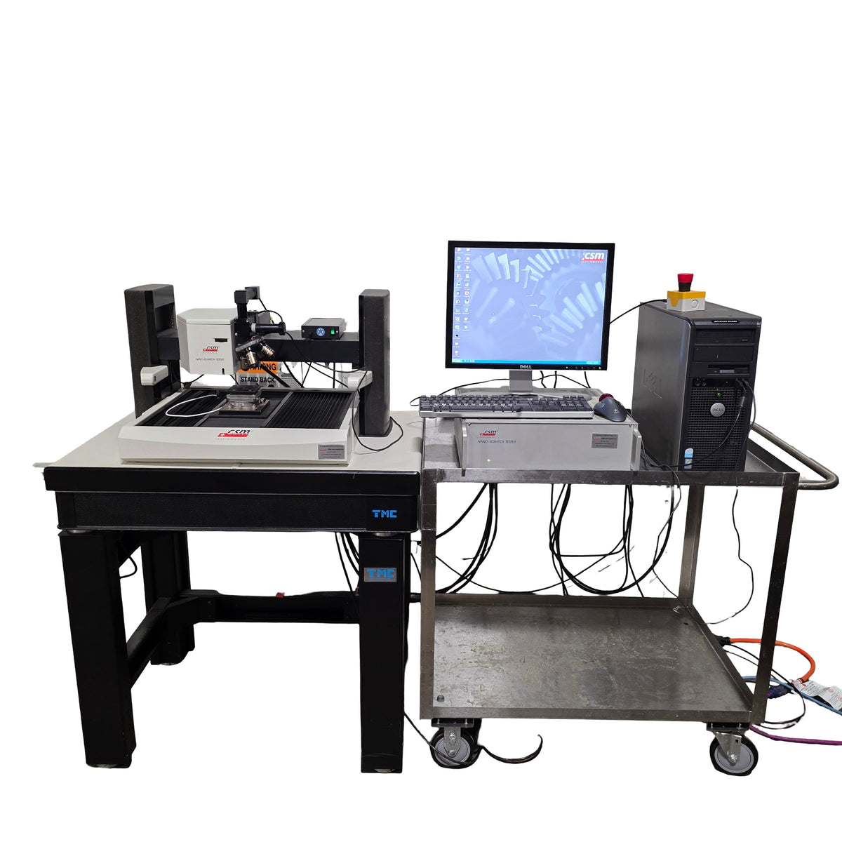 Used CSM Instruments Open Platform With Nano Scratch Testing System 10μN to 1N 120VAC