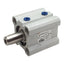 Used SMC NCQ2WB25-15D-XB6 Pneumatic Compact Cylinder, ø25mm Bore, 15mm Stroke, M5x0.8