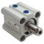 Used SMC NCQ2WB25-15D-XB6 Pneumatic Compact Cylinder, ø25mm Bore, 15mm Stroke, M5x0.8