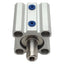 Used SMC NCQ2WB25-15D-XB6 Pneumatic Compact Cylinder, ø25mm Bore, 15mm Stroke, M5x0.8
