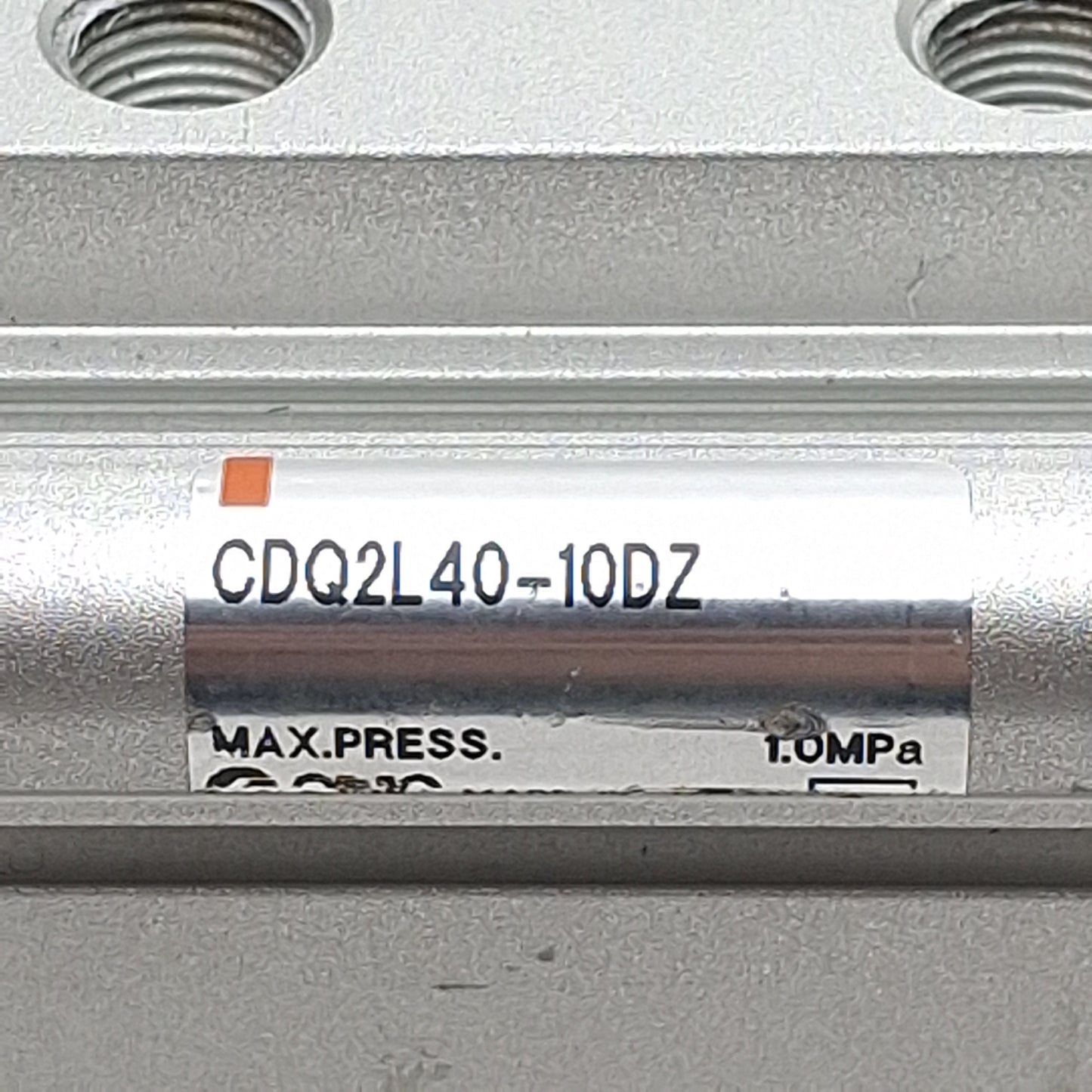 Used SMC CDQ2L40-10DZ Pneumatic Compact Cylinder, ø40mm Bore, 10mm Stroke, 1/8in NPT