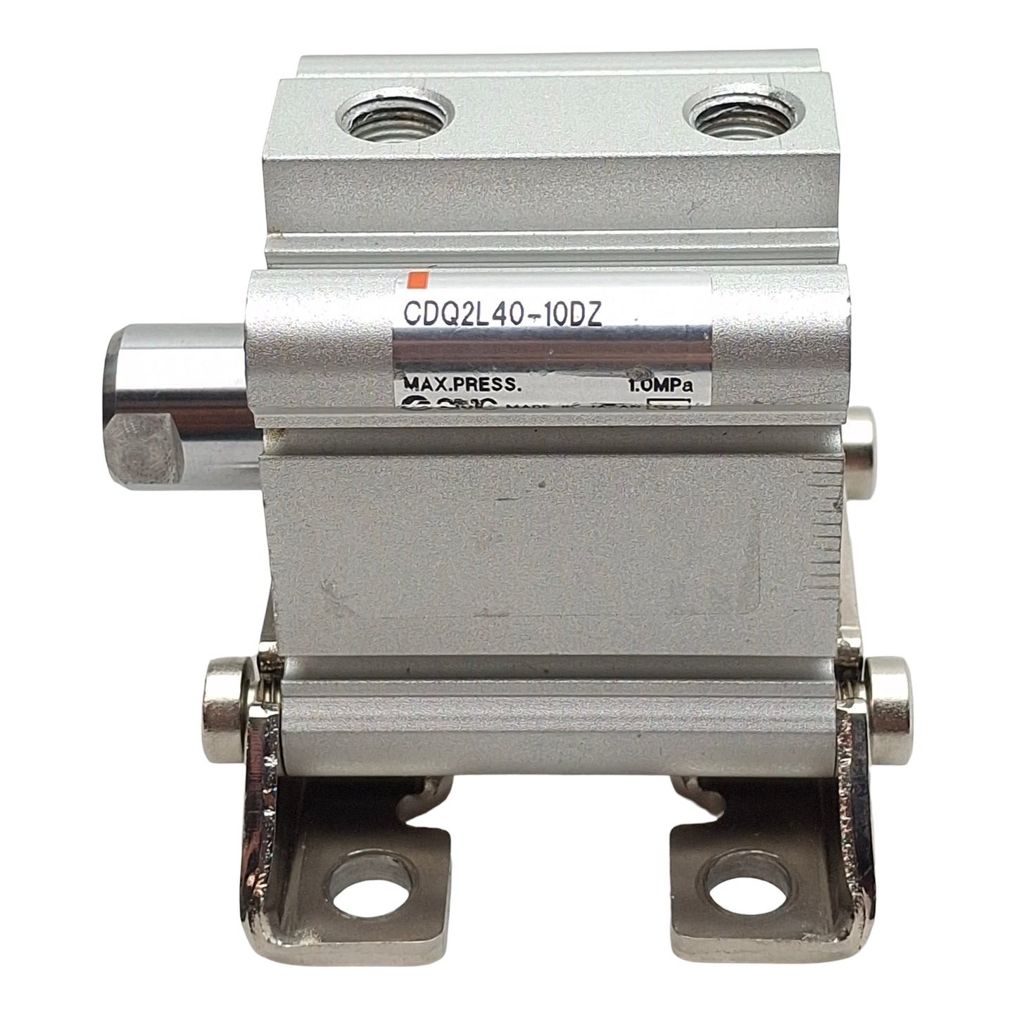 Used SMC CDQ2L40-10DZ Pneumatic Compact Cylinder, ø40mm Bore, 10mm Stroke, 1/8in NPT
