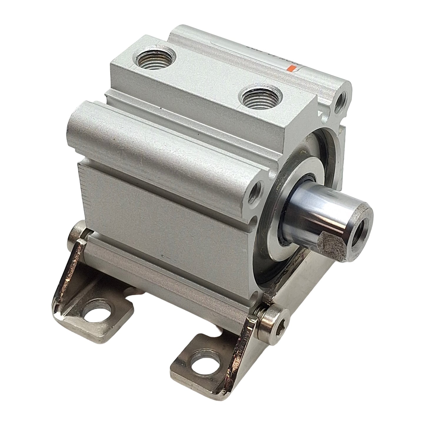 Used SMC CDQ2L40-10DZ Pneumatic Compact Cylinder, ø40mm Bore, 10mm Stroke, 1/8in NPT