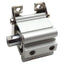 Used SMC CDQ2L40-10DZ Pneumatic Compact Cylinder, ø40mm Bore, 10mm Stroke, 1/8in NPT