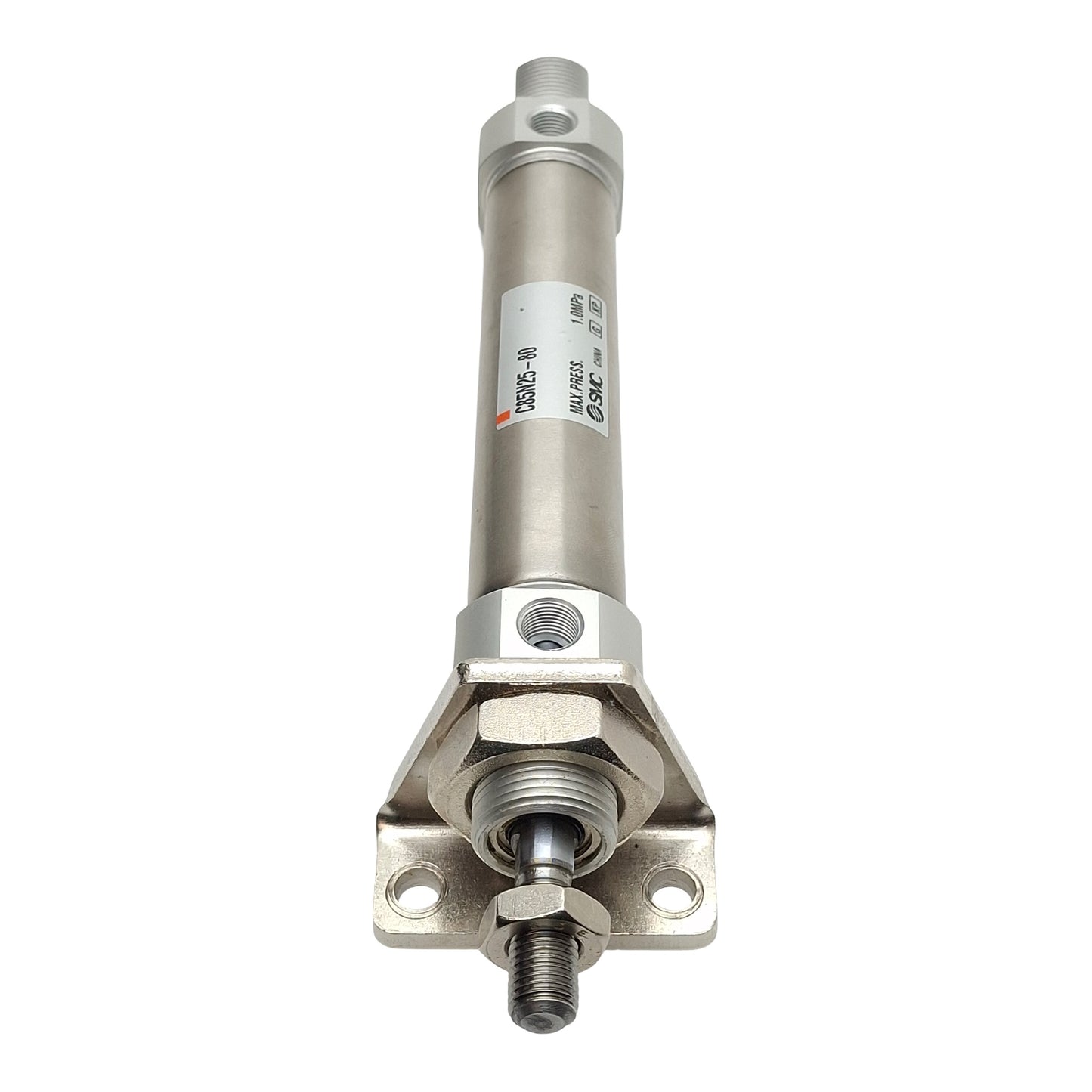 Used SMC C85N25-80 Pneumatic Cylinder, ø25mm Bore, 80mm Stroke, G1/8, 1.0MPa Max