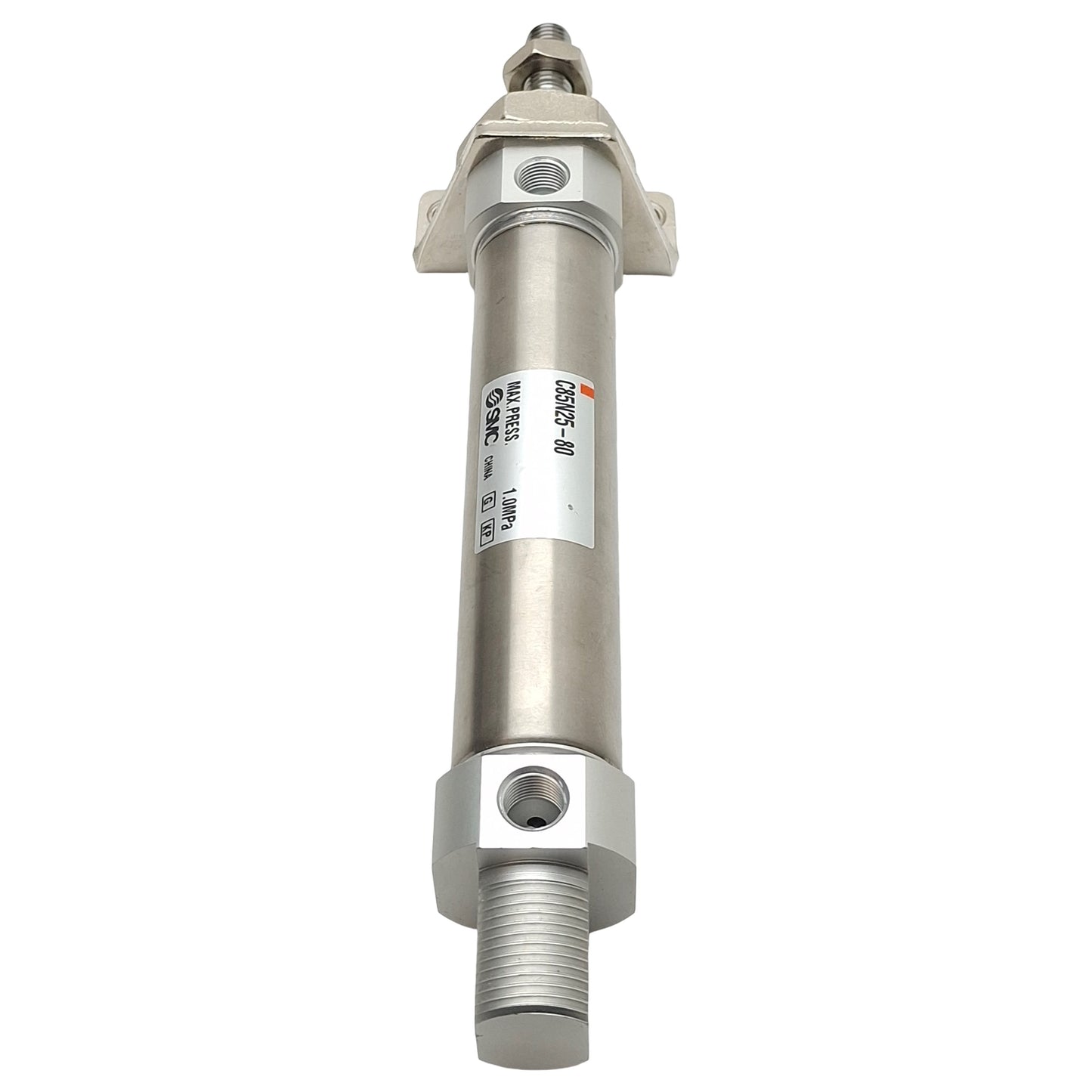 Used SMC C85N25-80 Pneumatic Cylinder, ø25mm Bore, 80mm Stroke, G1/8, 1.0MPa Max