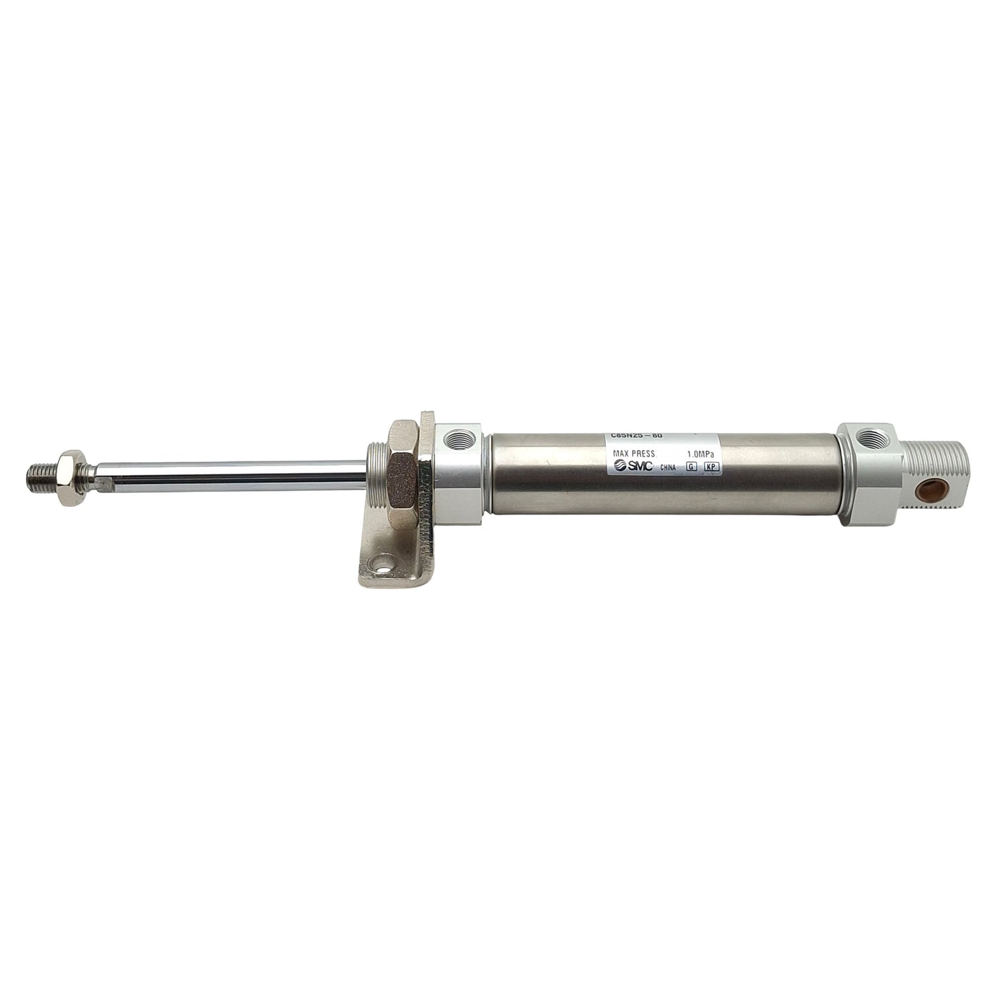 Used SMC C85N25-80 Pneumatic Cylinder, ø25mm Bore, 80mm Stroke, G1/8, 1.0MPa Max