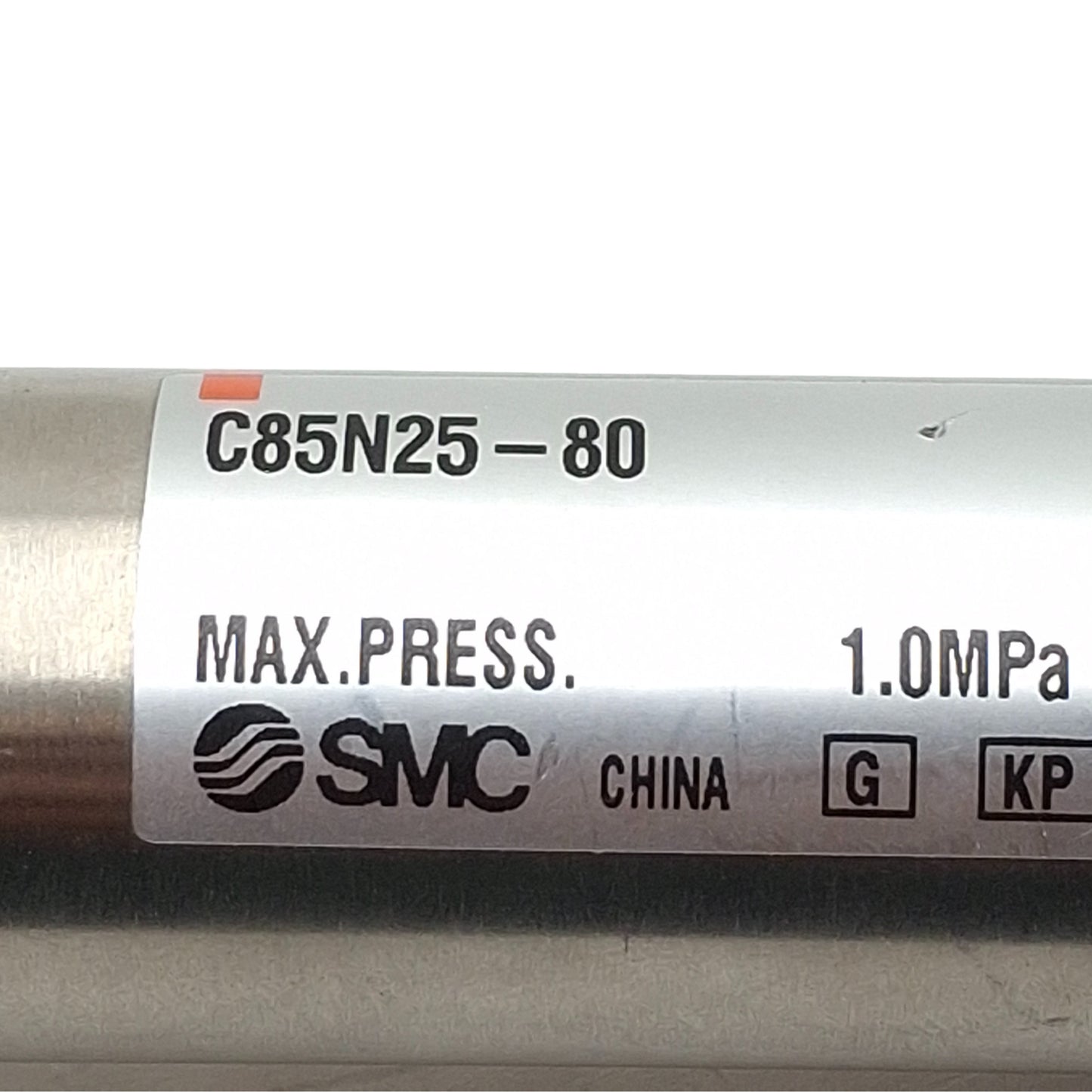 Used SMC C85N25-80 Pneumatic Cylinder, ø25mm Bore, 80mm Stroke, G1/8, 1.0MPa Max
