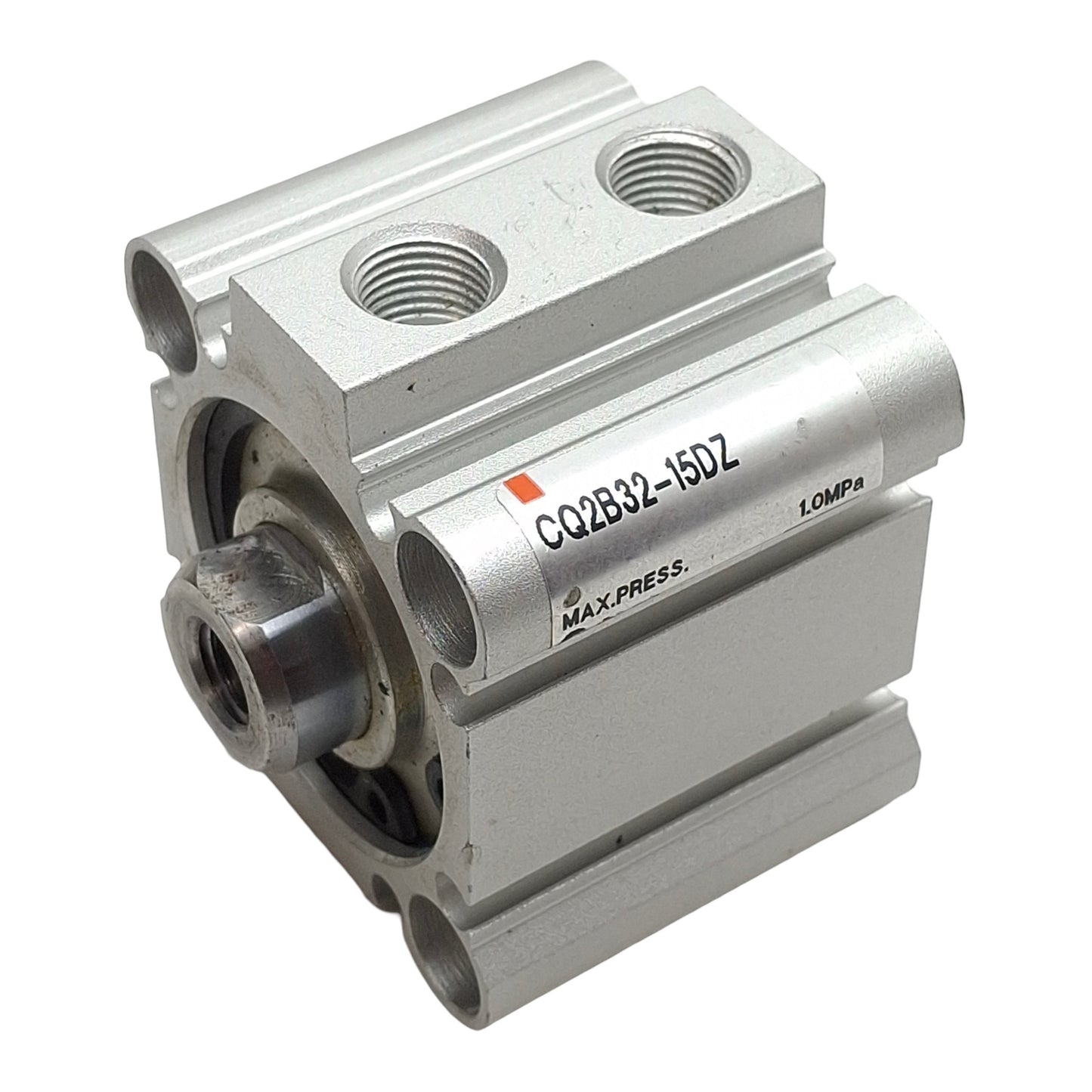 Used SMC CQ2B32-15DZ Pneumatic Compact Cylinder, ø32mm Bore, 15mm Stroke, Rc1/8, 1MPa