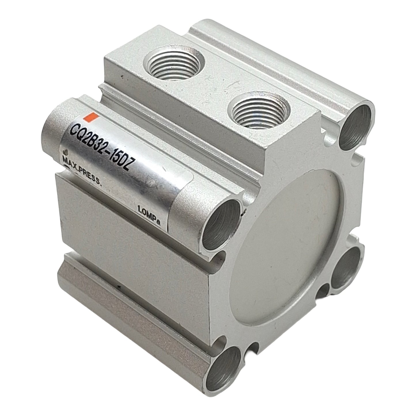 Used SMC CQ2B32-15DZ Pneumatic Compact Cylinder, ø32mm Bore, 15mm Stroke, Rc1/8, 1MPa