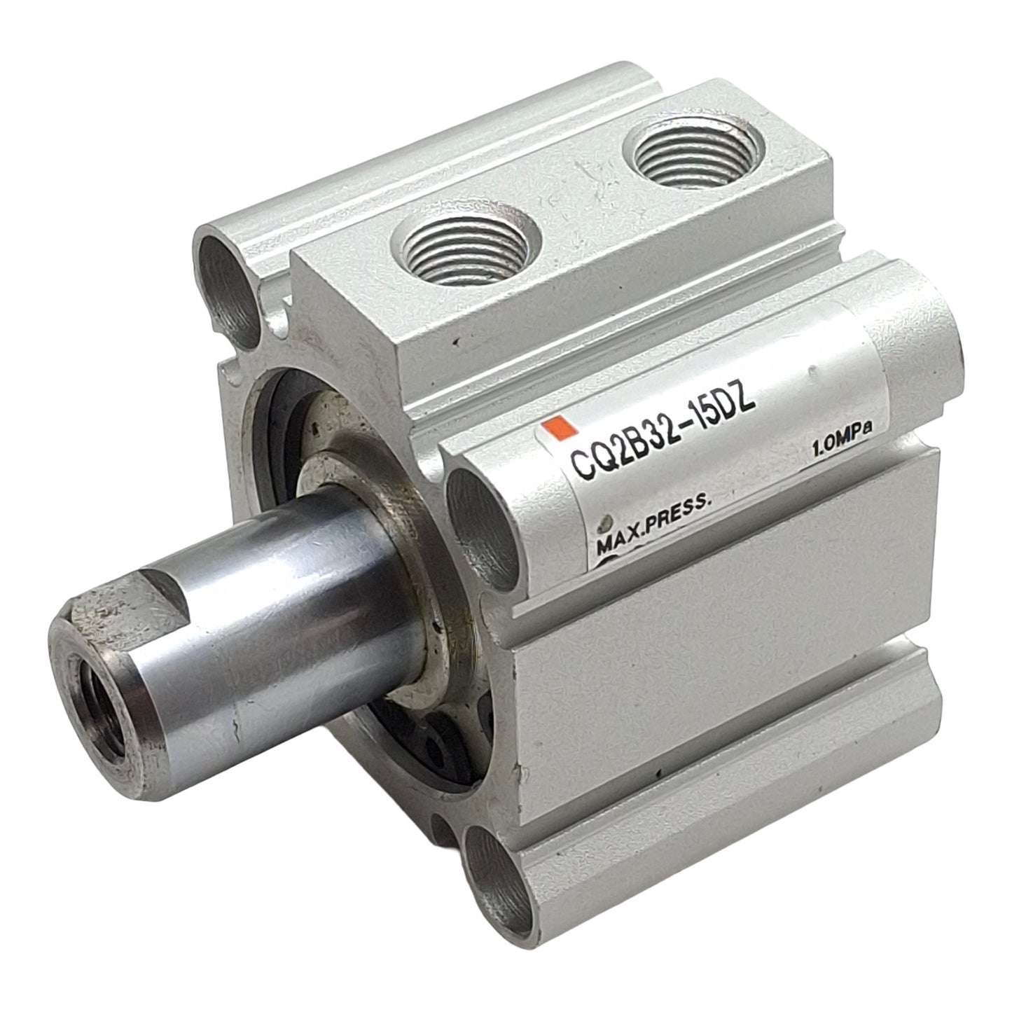 Used SMC CQ2B32-15DZ Pneumatic Compact Cylinder, ø32mm Bore, 15mm Stroke, Rc1/8, 1MPa