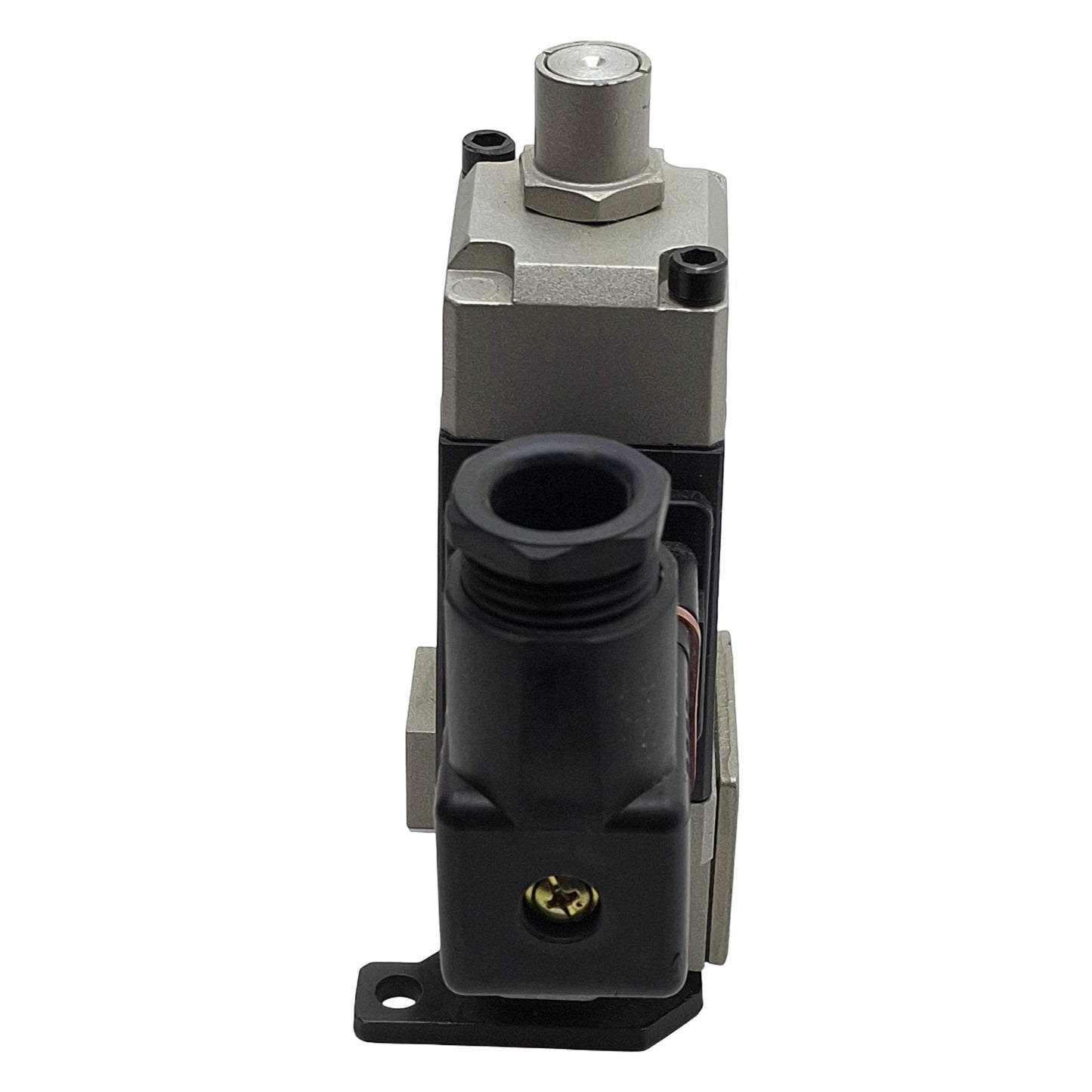 Used SMC NVS3115-0252DP Solenoid Valve, 3-Way, Rc1/4, 150psi Max, 24VDC Coil