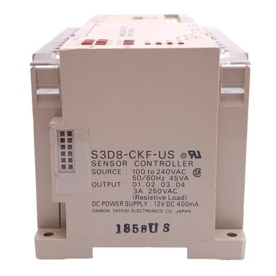 Used Omron S3D8-CKF-US Sensor Controller, 12-Point, 8-In 4-Out, 12VDC 100-240VAC