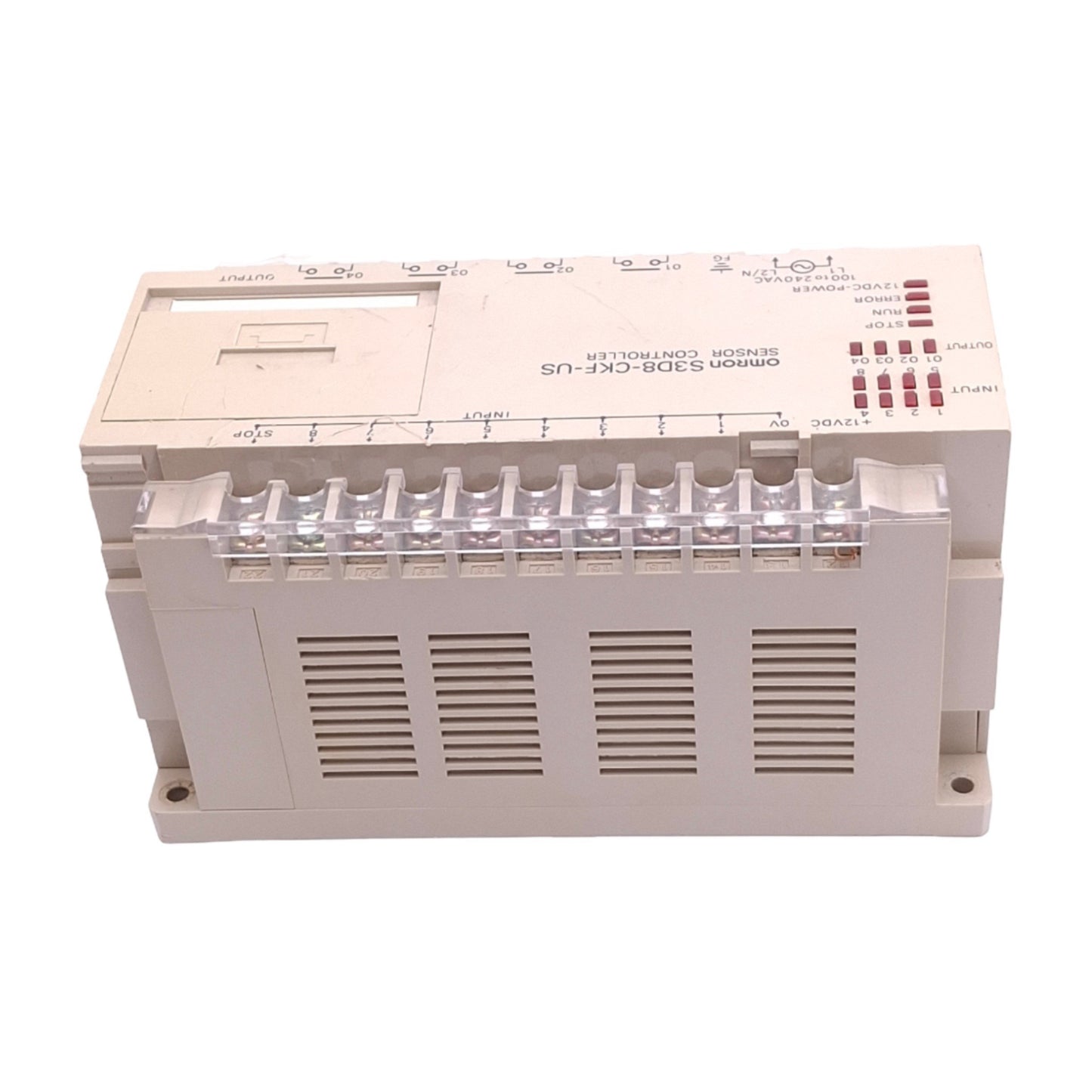 Used Omron S3D8-CKF-US Sensor Controller, 12-Point, 8-In 4-Out, 12VDC 100-240VAC
