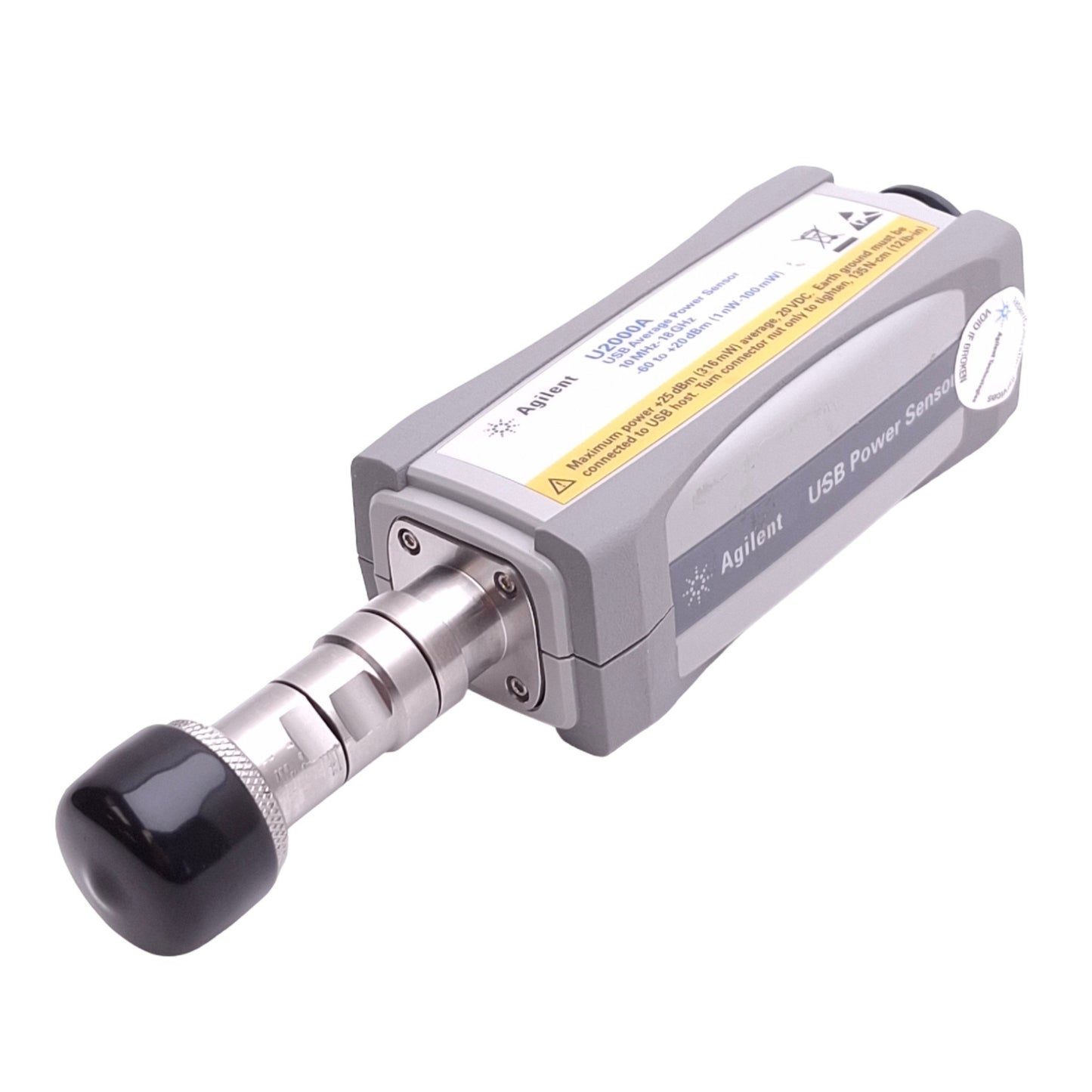 Used Agilent U2001A USB Power Sensor, 10MHz-18GHz, 1nW-100mW, USB Mini B, 20VDC