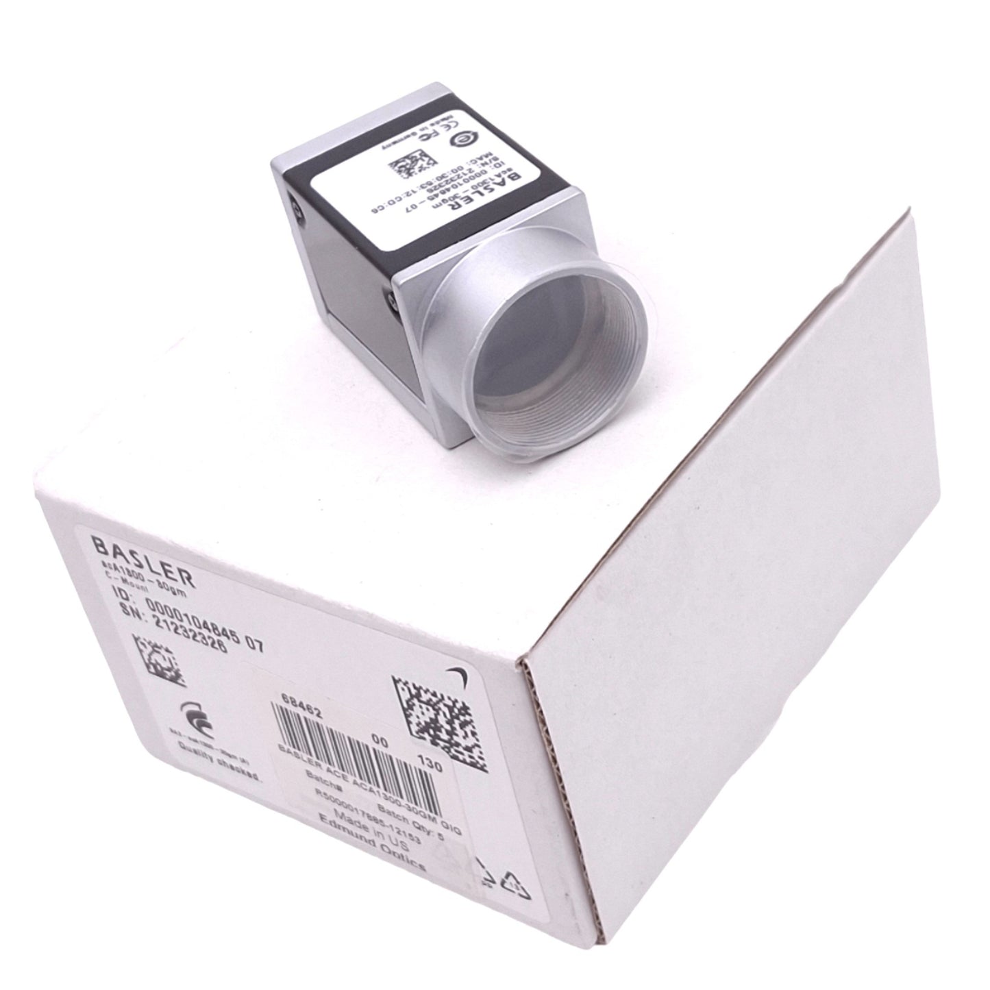 New Basler acA1300-30gm 1.3MP GigE Camera, 1/3in CCD, 1296x966 30fps, 12VDC, RJ45