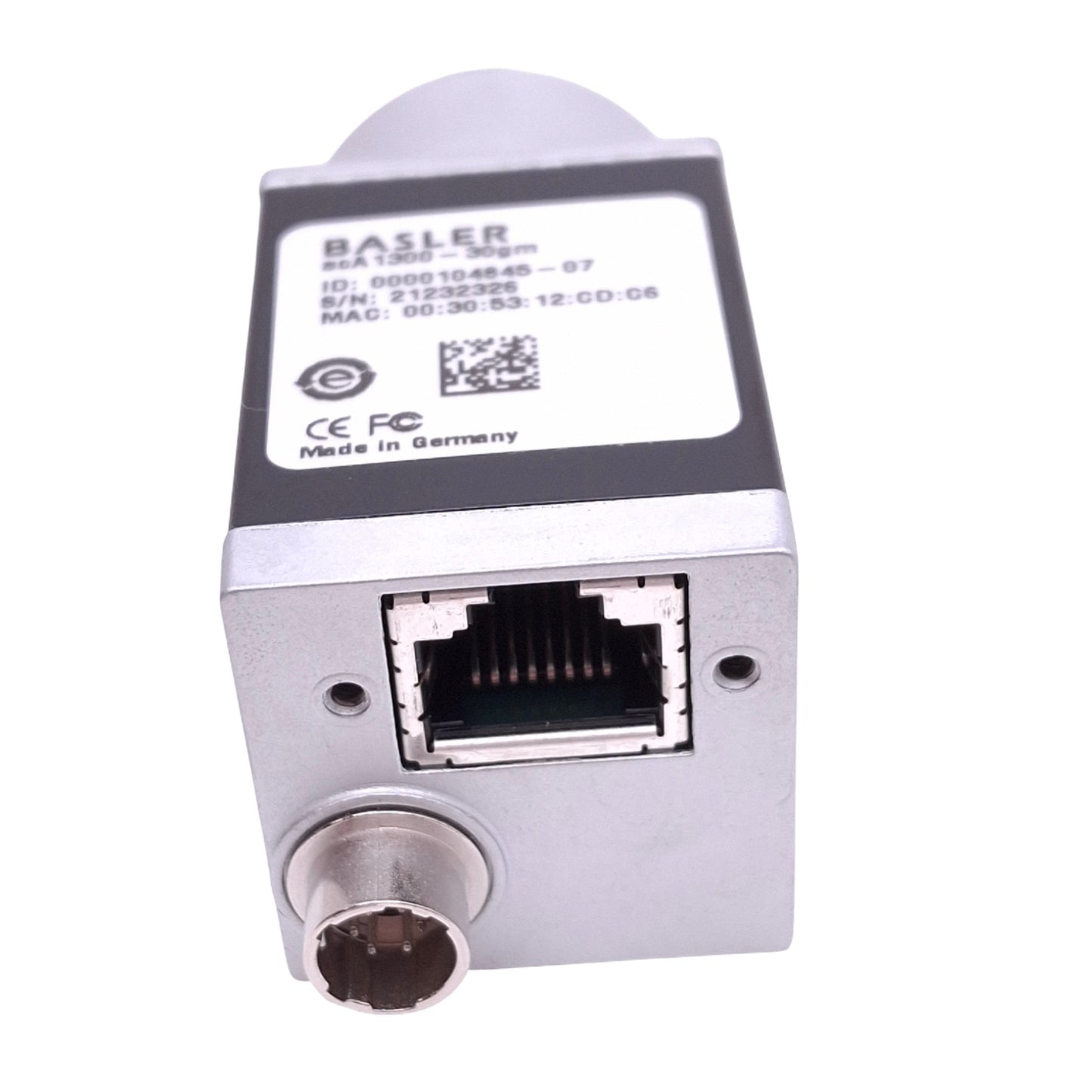 New Basler acA1300-30gm 1.3MP GigE Camera, 1/3in CCD, 1296x966 30fps, 12VDC, RJ45