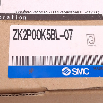 New SMC ZK2P00K5BL-07 Vacuum Pump System 24VDC, 2NC, 0 to -101kPa, 2NPN Outputs