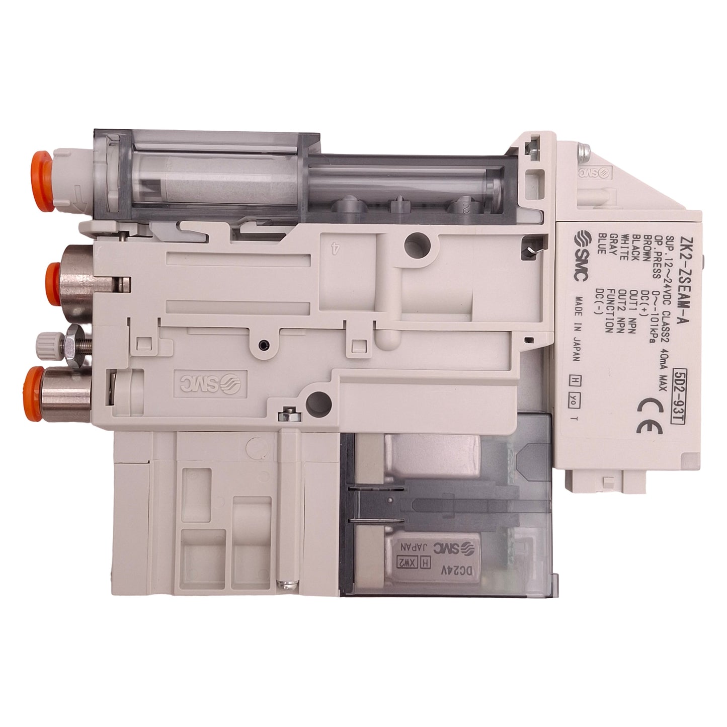 New SMC ZK2P00K5BL-07 Vacuum Pump System 24VDC, 2NC, 0 to -101kPa, 2NPN Outputs