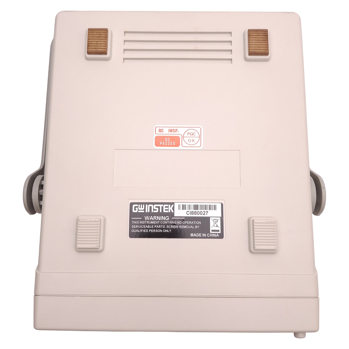 Used GWinstek GOM-802 D.C. Milli-Ohm Meter 100-230VAC, 27VA Max *Broken Handle*