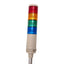 Used PATLITE LME-402FBRYGB Signal Light Tower ø60mm, 24VAC/DC, Red/Amber/Green/Blue