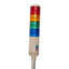 Used PATLITE LME-402FBRYGB Signal Light Tower ø60mm, 24VAC/DC, Red/Amber/Green/Blue
