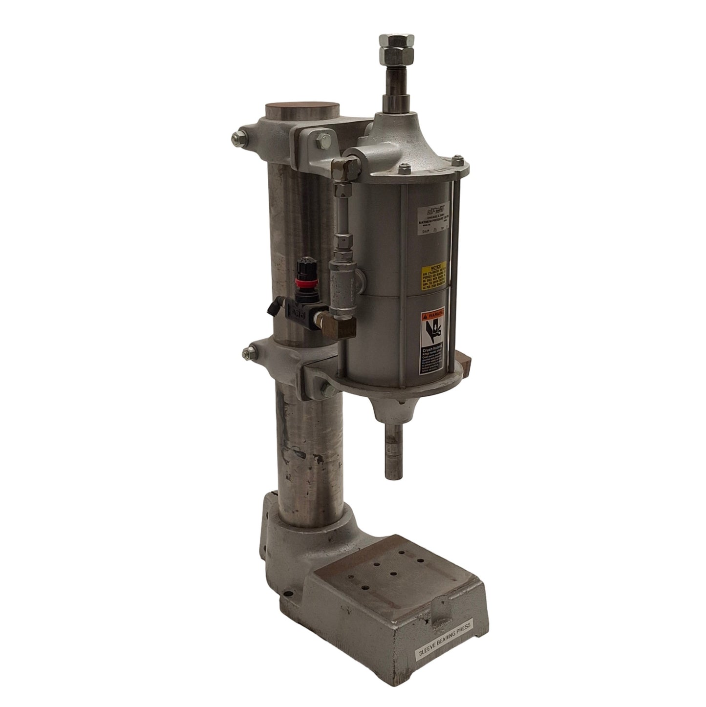 Used Fluid Line DAP24DR2 Air-Mite Pneumatic Press, 2in Stroke, 120Psi, 3/8in NPT