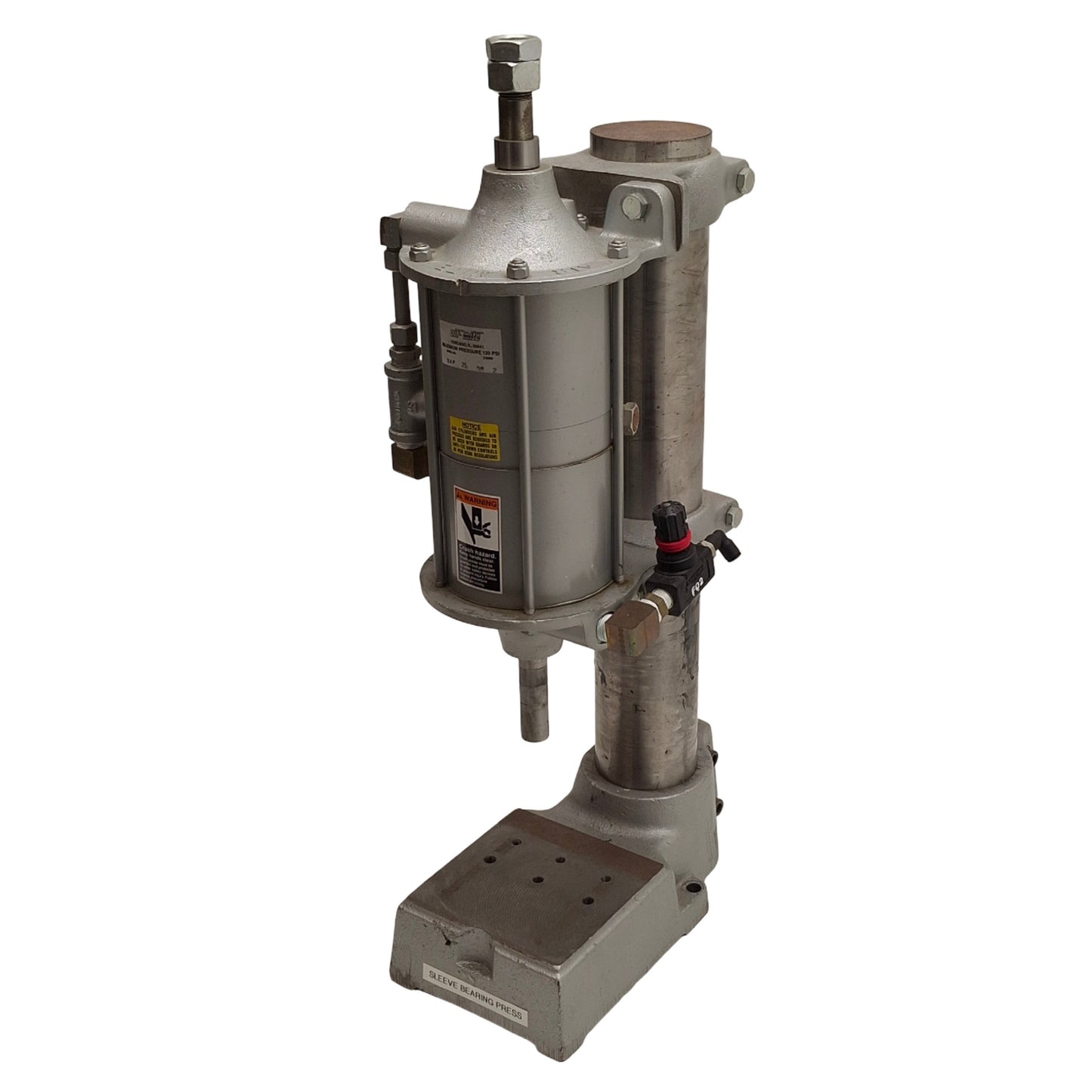 Used Fluid Line DAP24DR2 Air-Mite Pneumatic Press, 2in Stroke, 120Psi, 3/8in NPT
