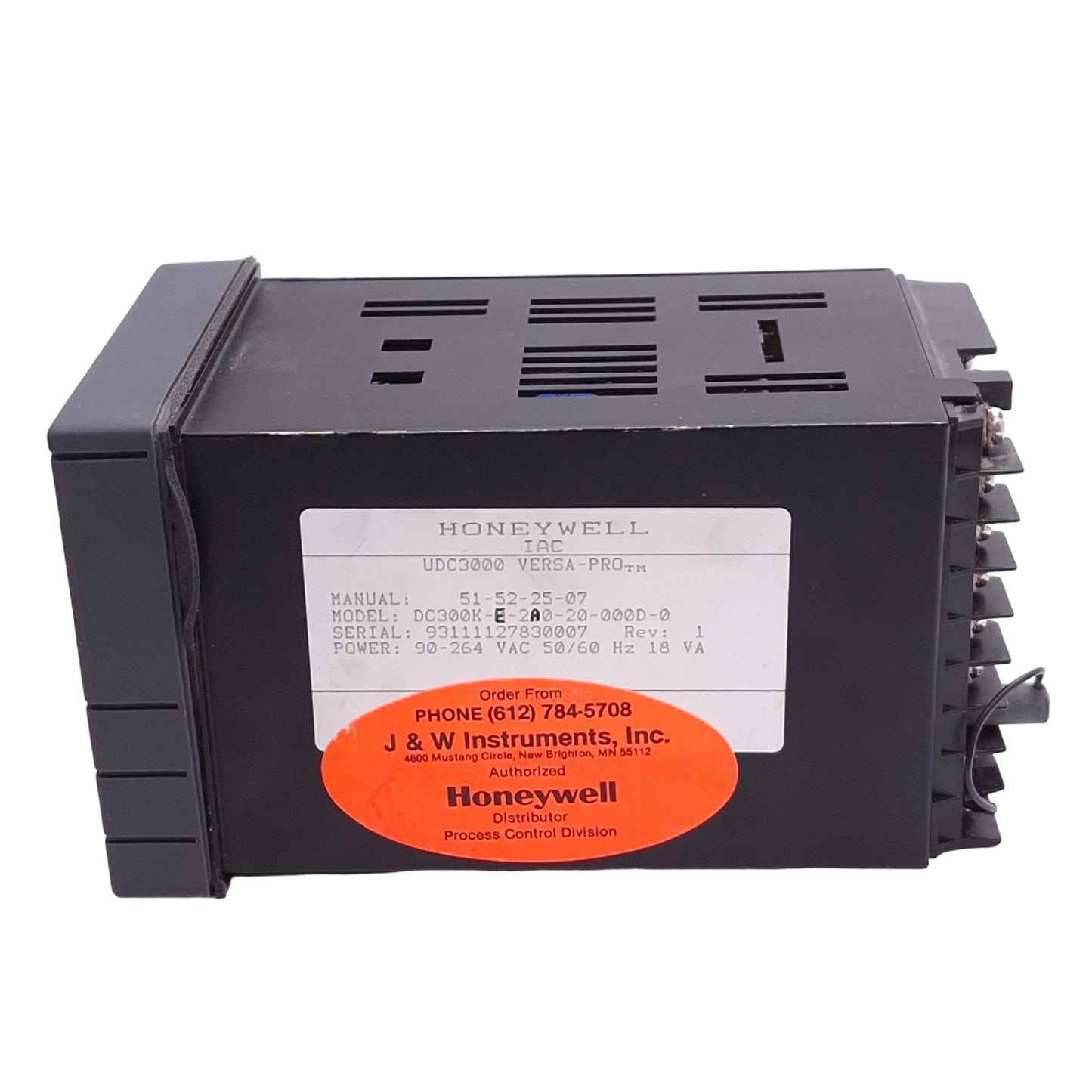 Used Honeywell DC300K-E-2A0-20-000D-0 UDC3000 Versa-Pro Universal Digital Controller