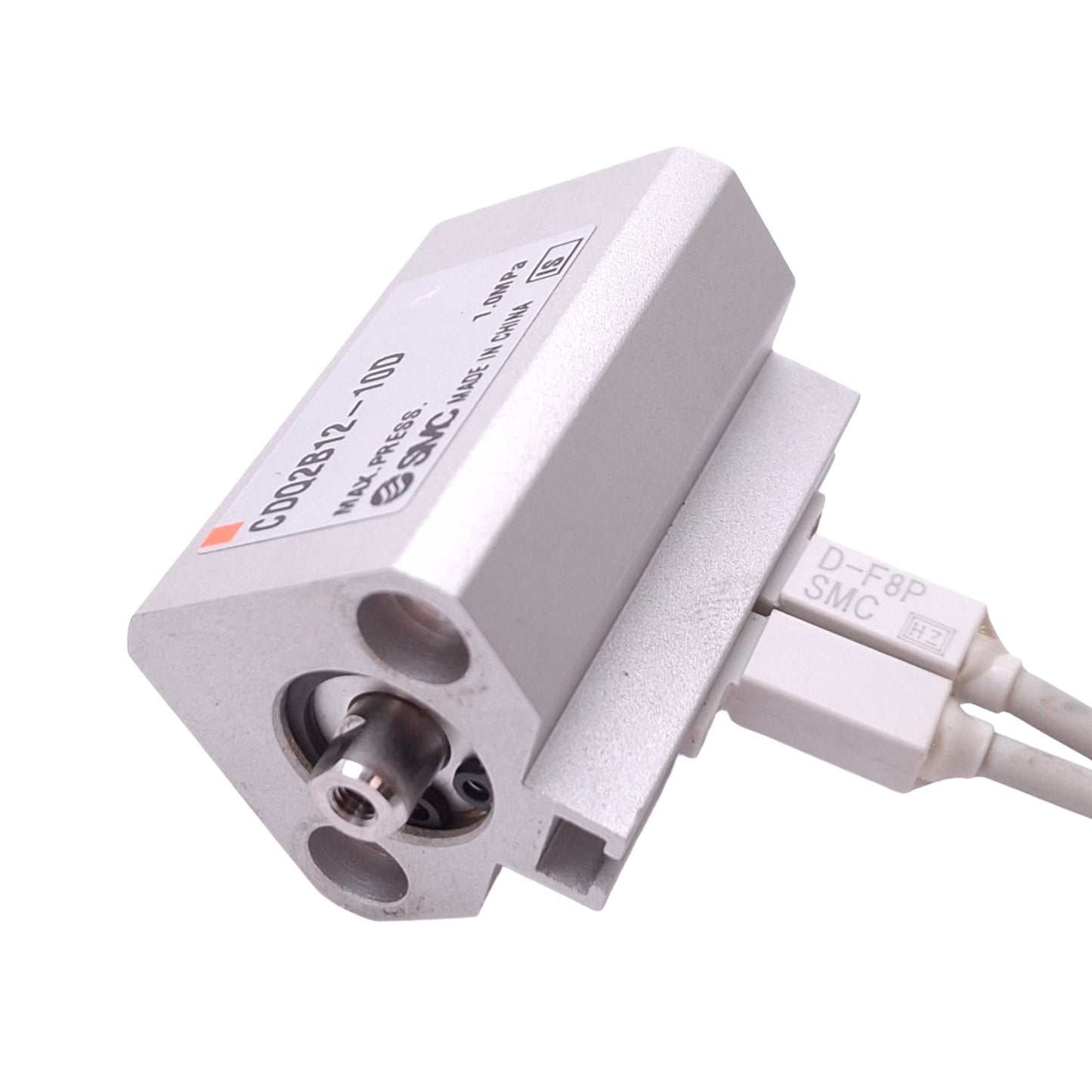 Used SMC CDQ2B12-10D Cylinder w/ Auto Switch Cable, ø12mm Bore, 10mm Stroke, 1.0MPa