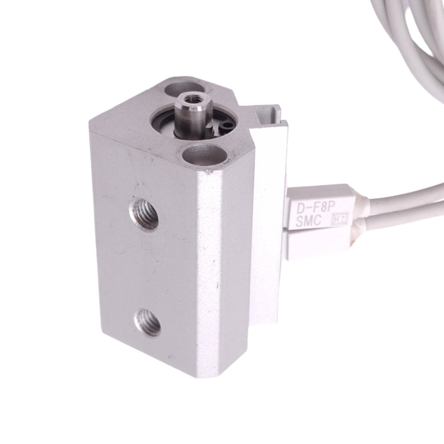 Used SMC CDQ2B12-10D Cylinder w/ Auto Switch Cable, ø12mm Bore, 10mm Stroke, 1.0MPa