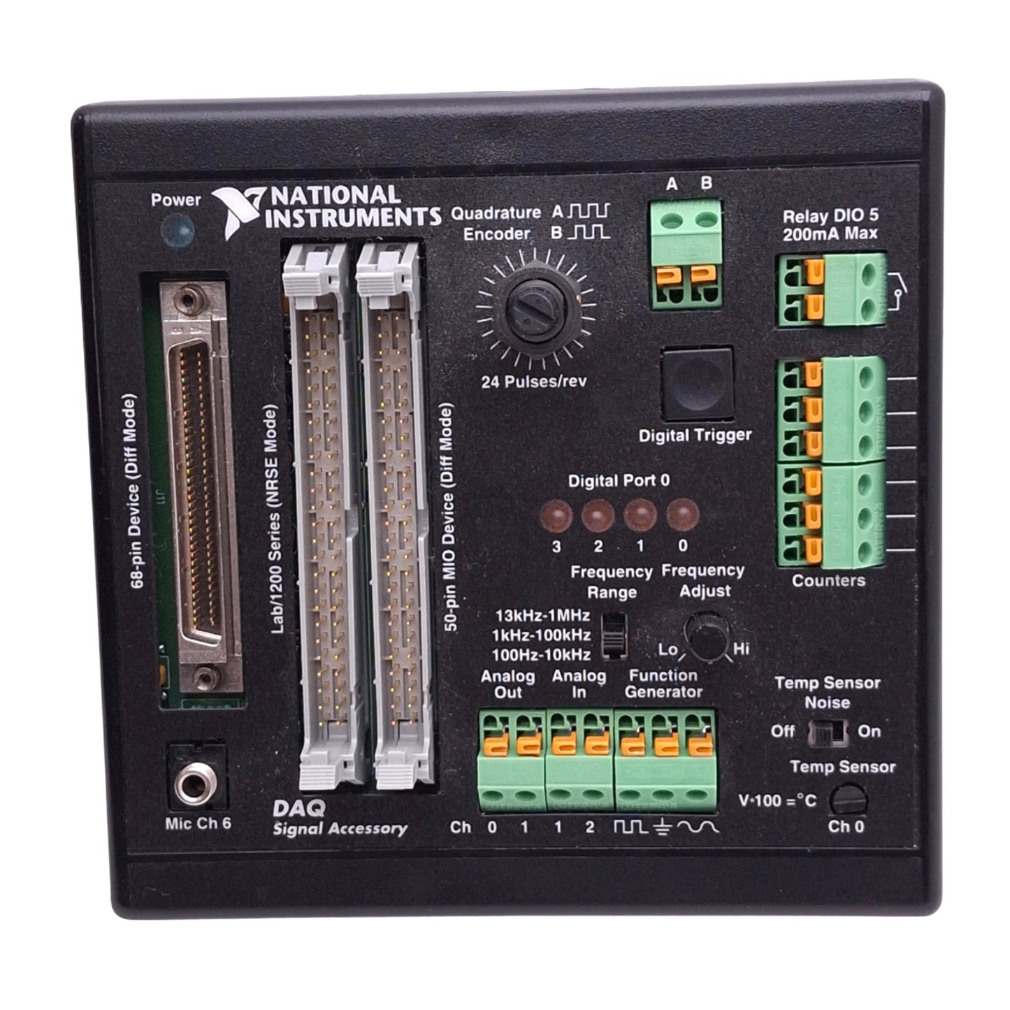 Used National Instruments 183554C-01 DAQ Signal Accessory, 24 pulse/rev, 50-pin MIO