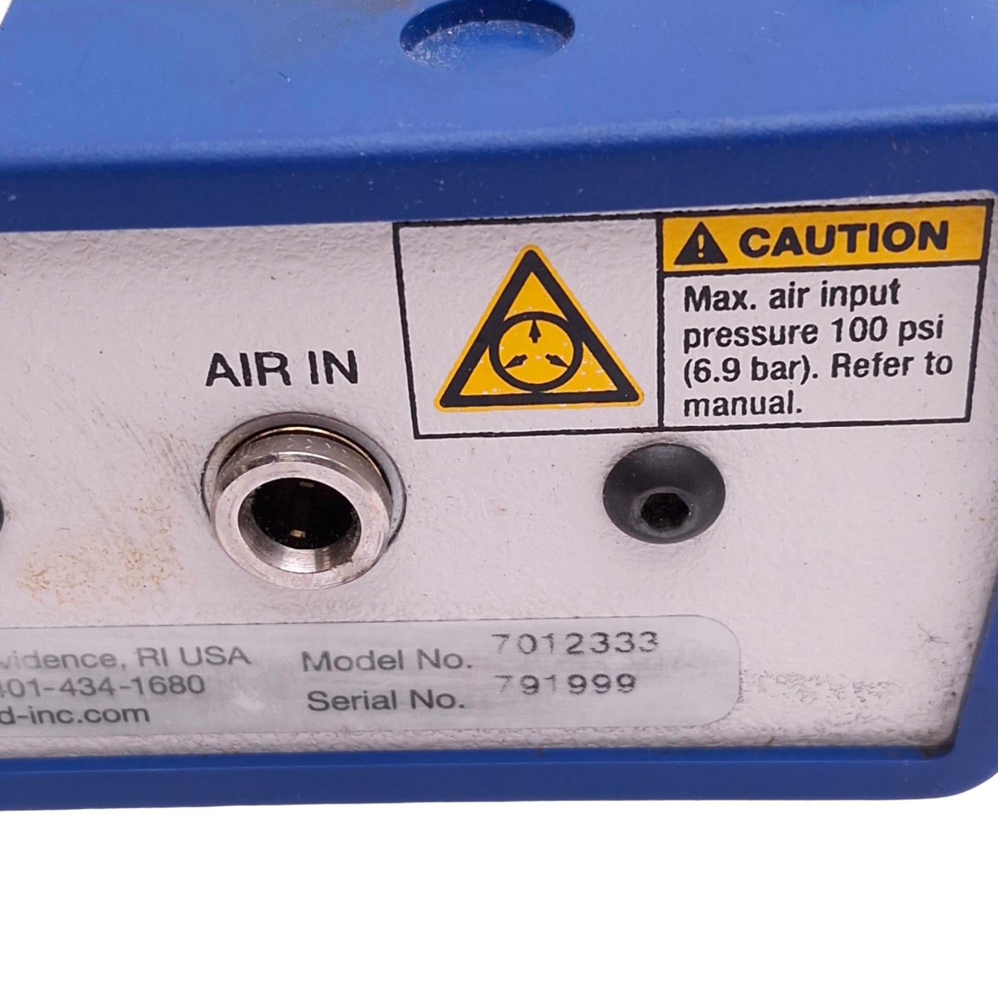 Used Nordson EFD 7012333 PERFORMUS IV Fluid Dispenser, 100psi Max, 0-99.9s, 24VDC