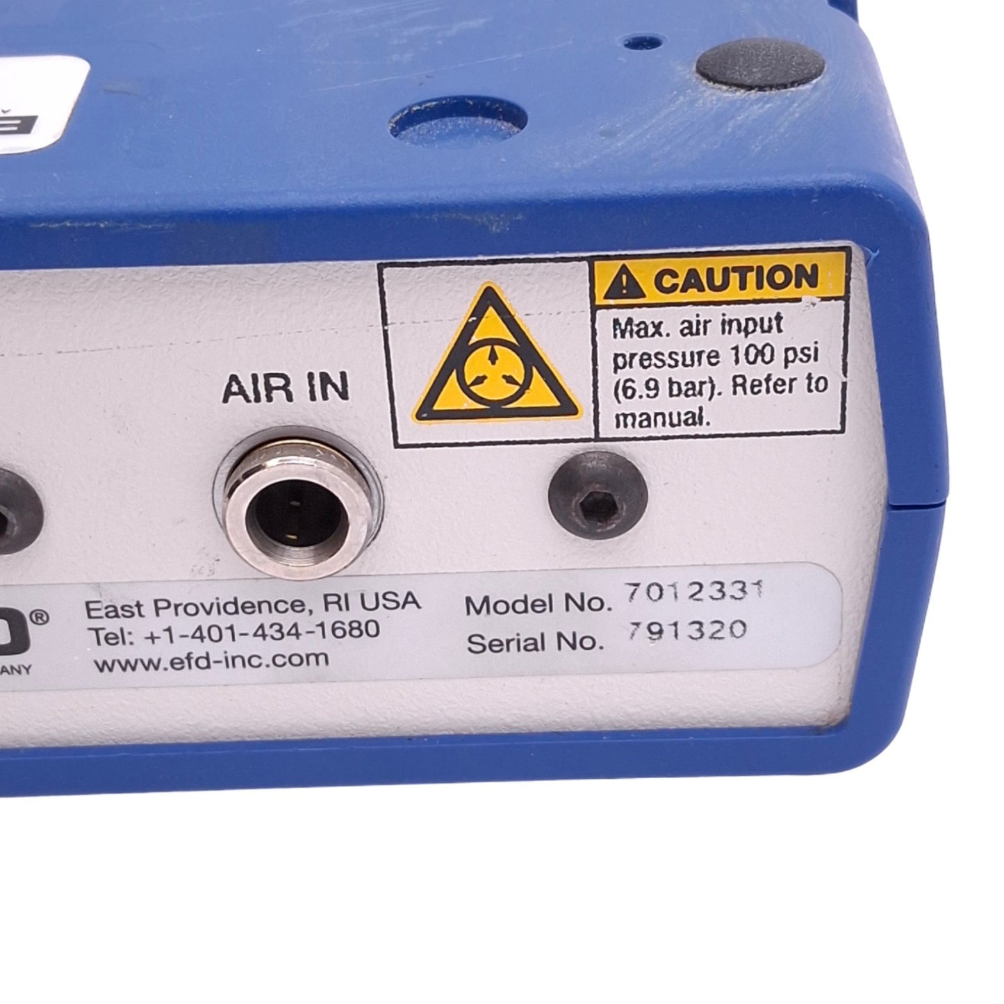 Used Nordson EFD 7012331 PERFORMUS II Fluid Dispenser, 100psi Max, 0-99.9s, 24VDC