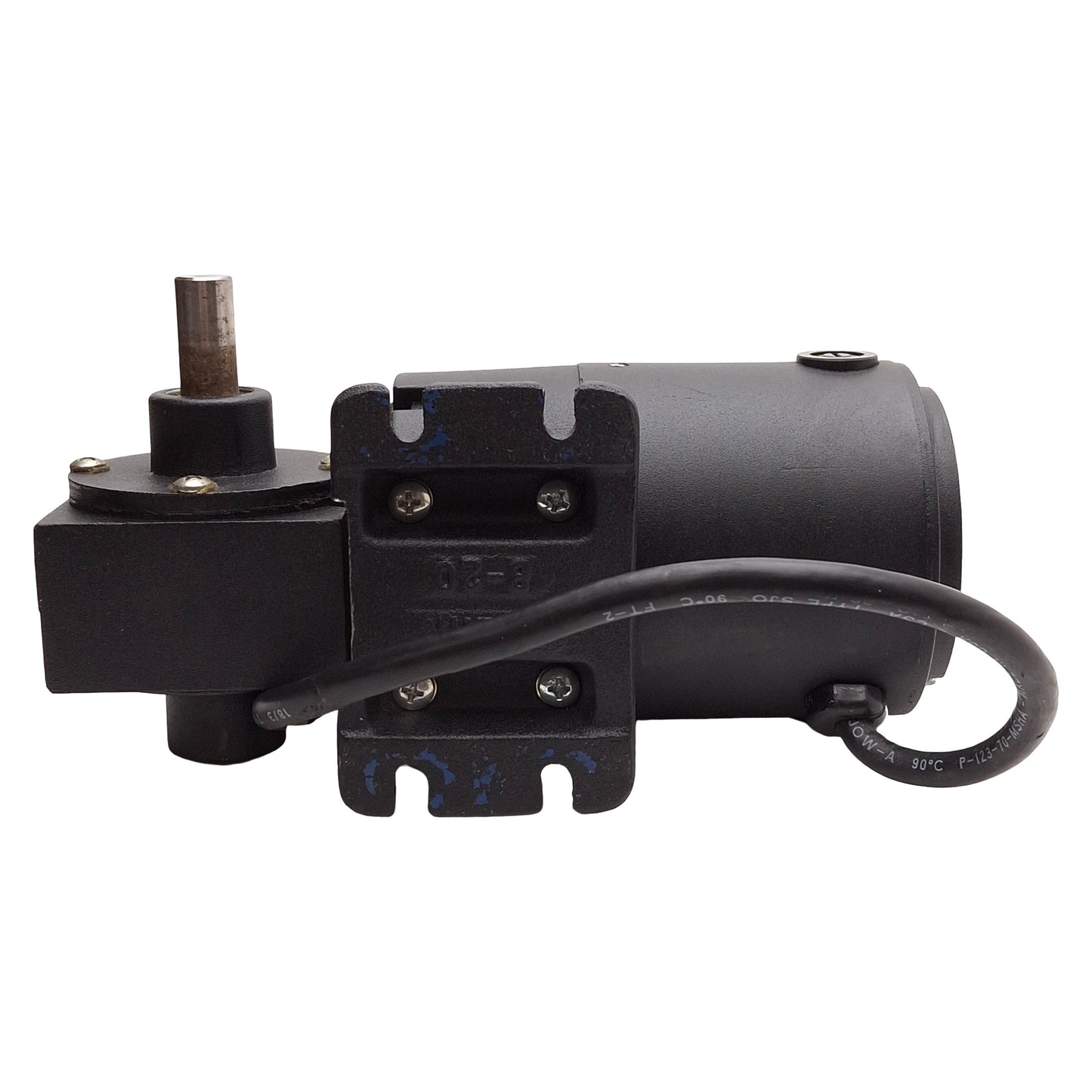 Used Baldor GP3003 DC Gearmotor, 30:1, 1/15HP, 57rpm, 21in-lb, ø1/2in Shaft, 90VDC