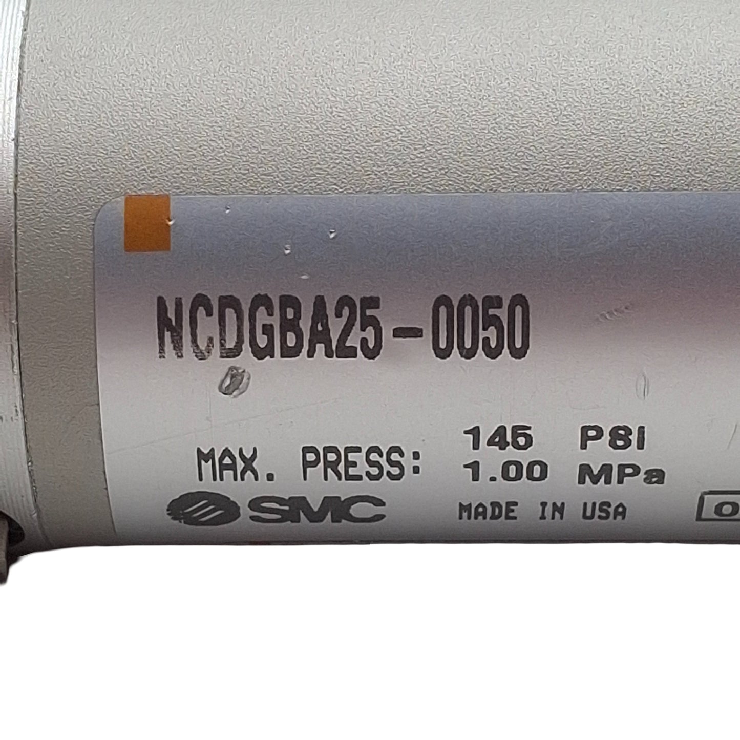 New – Open box SMC NCDGBA25-0050 Pneumatic Cylinder ø1in Bore, 1/2in Stroke, #10-32UNF, 145psi
