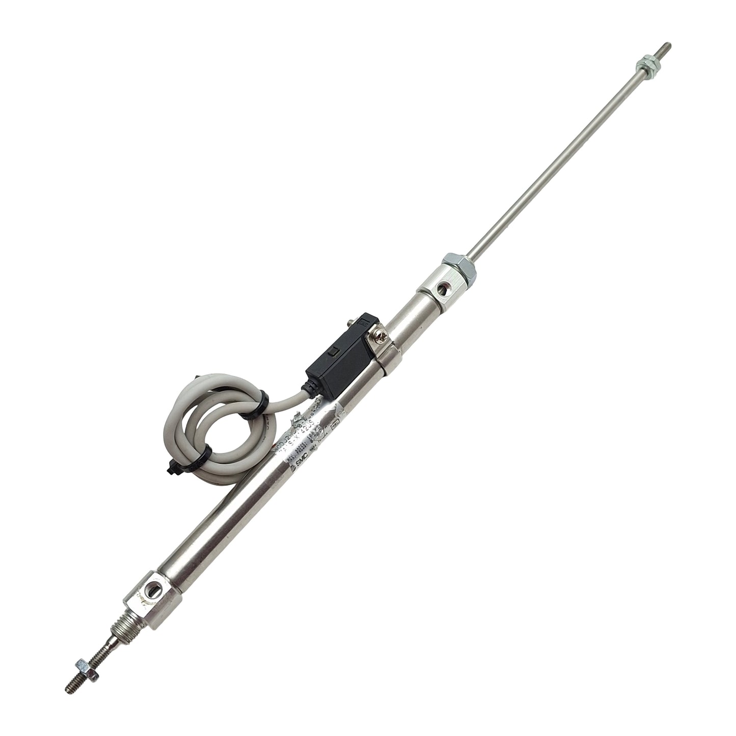 Used SMC NCDJ2WB10-400-H7A1S-X142US Pneumatic Cylinder, ø3/8" Bore, 4" Stroke, 100psi