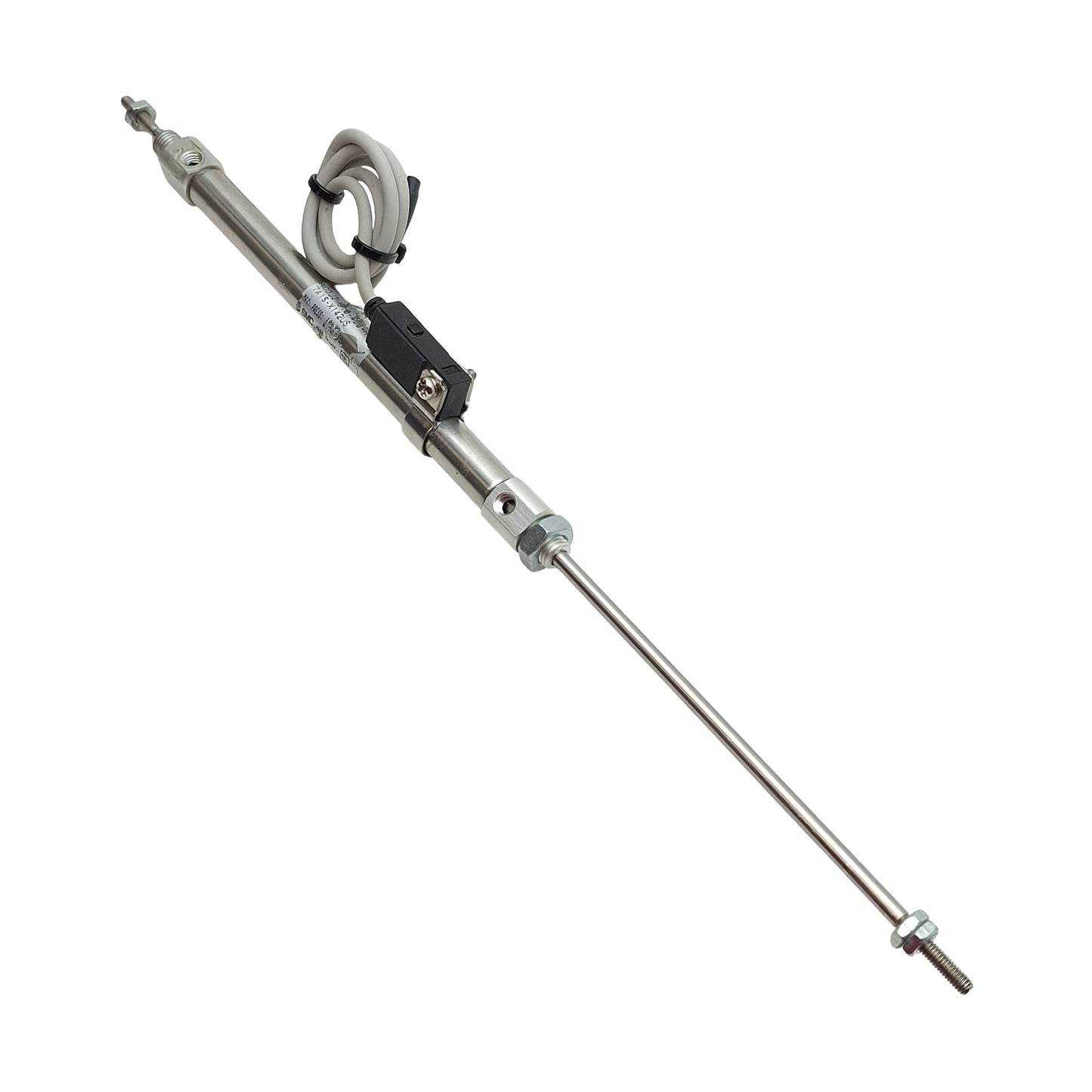 Used SMC NCDJ2WB10-400-H7A1S-X142US Pneumatic Cylinder, ø3/8" Bore, 4" Stroke, 100psi