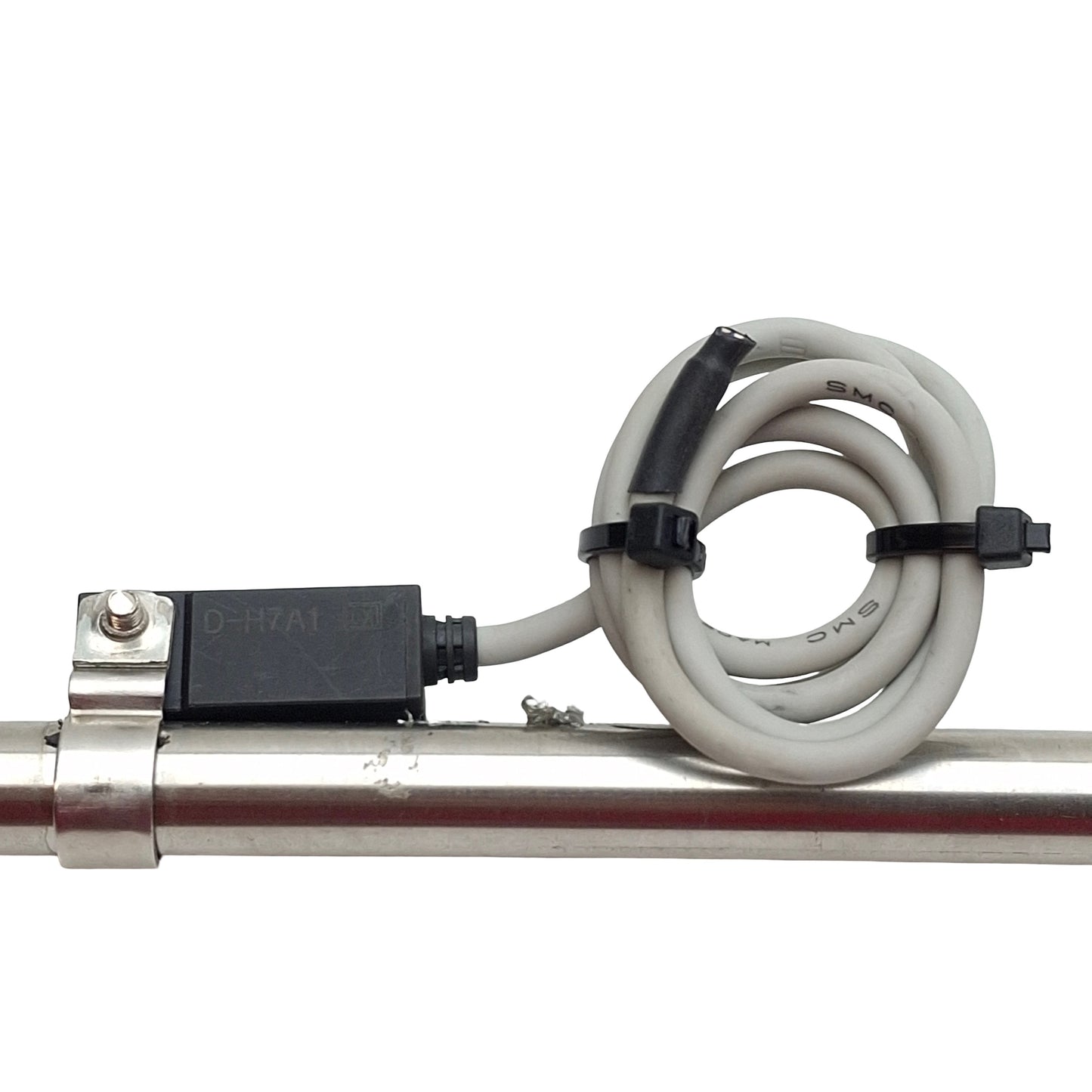 Used SMC NCDJ2WB10-400-H7A1S-X142US Pneumatic Cylinder, ø3/8" Bore, 4" Stroke, 100psi