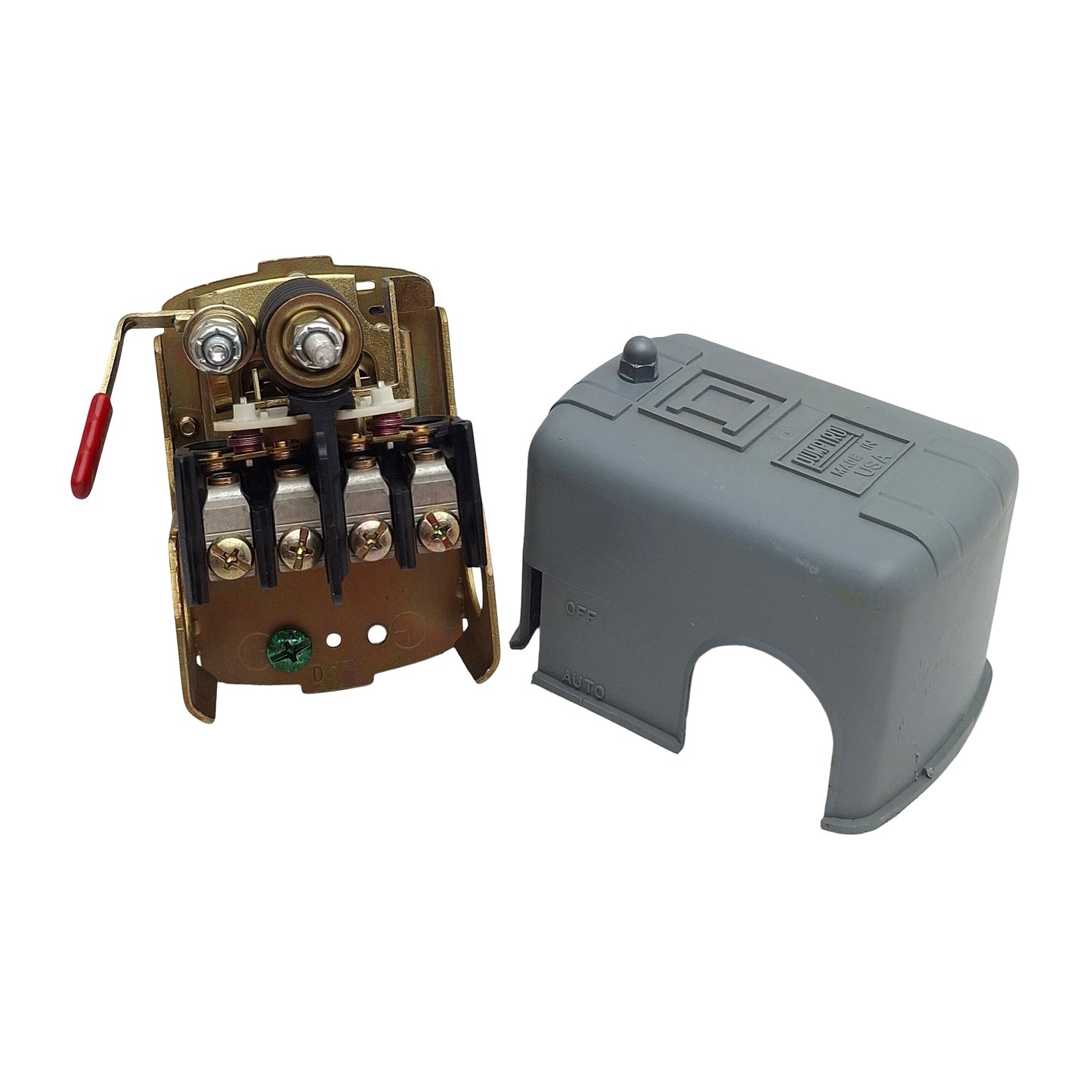 New – Open box Square D 9013FHG12J52X Pneumatic Switch, 2P 3PH, 1/4in NPSF, 125psi, 10A 575VAC